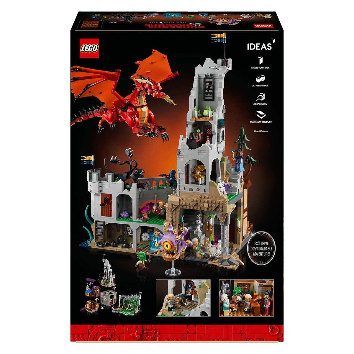 Juego de construcción Dungeons & Dragons: Aventura del Dragón Rojo LEGO Ideas - 21348 10