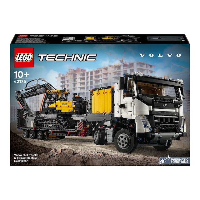 Juego de construcción Camión FMX y Excavadora Eléctrica EC230 Volvo LEGO Technic