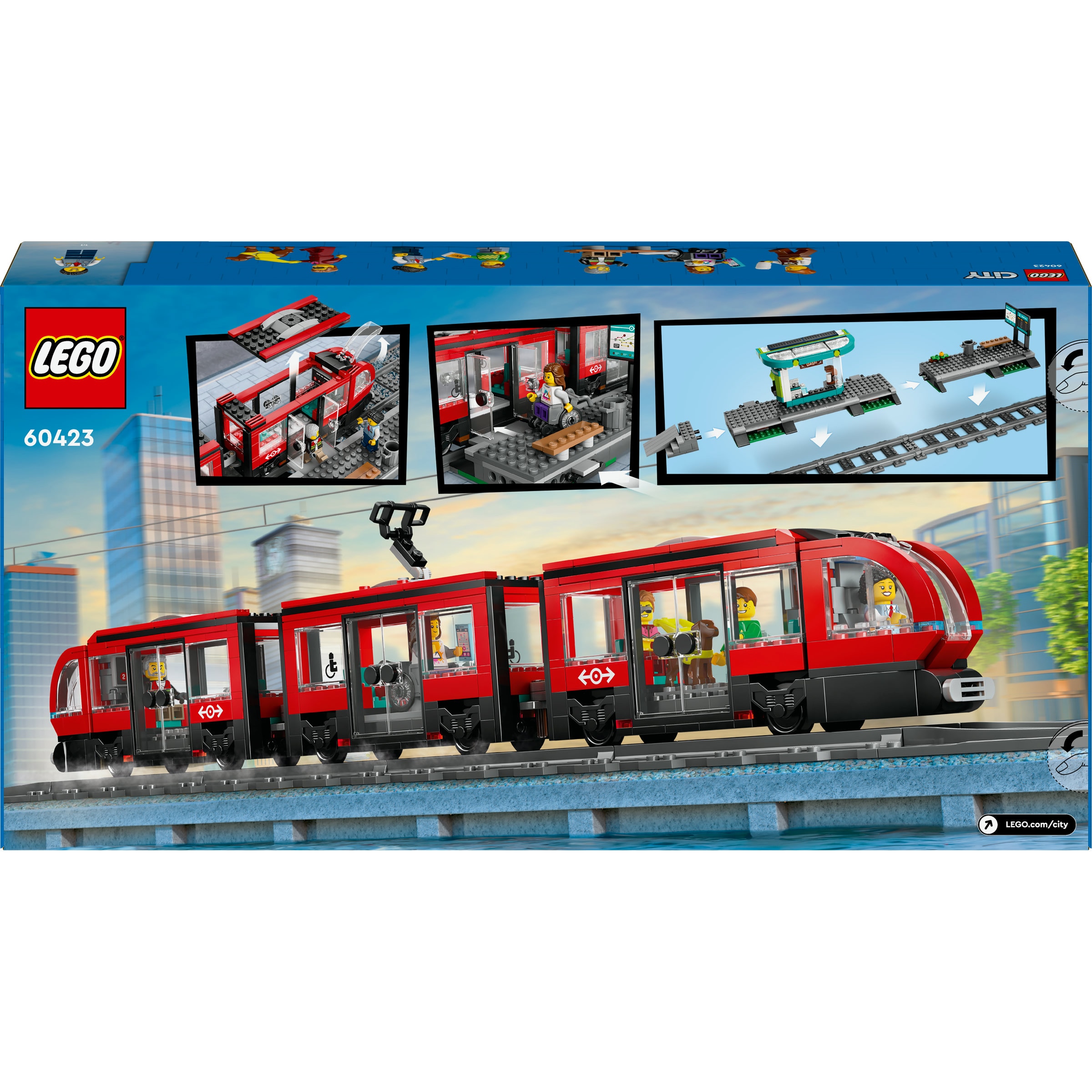 Juego de construcción Tranvía y Estación del Centro LEGO City Trains - 60423 9