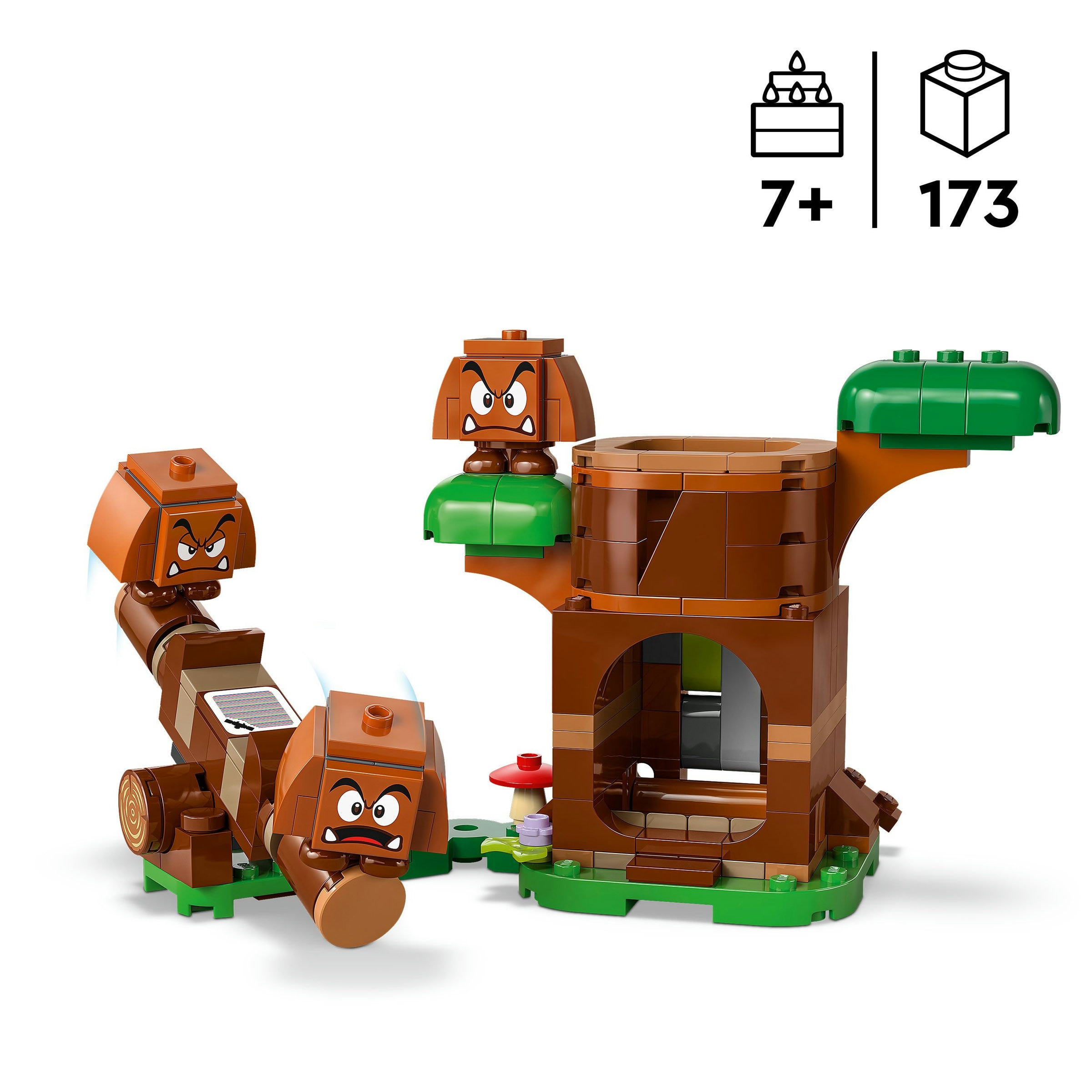 Zona de recreio dos Goombas Lego Super Mario 4