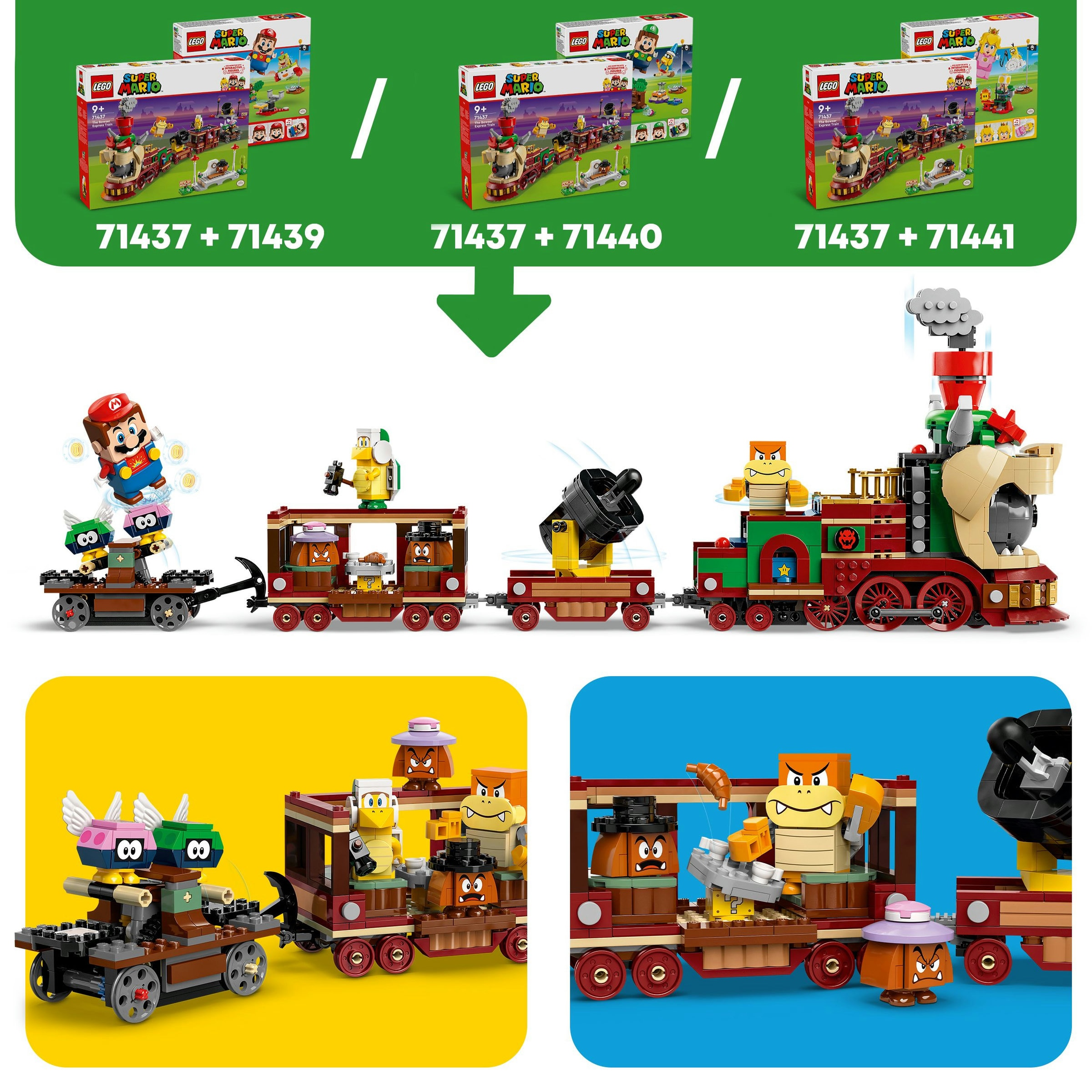 Juego de construcción El tren expreso Bowser LEGO Super Mario - 71437 5
