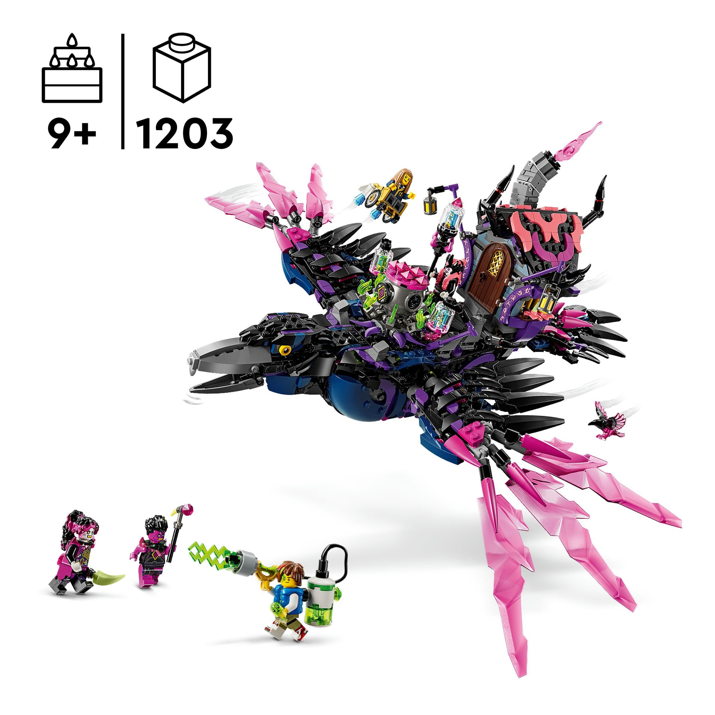 Juego de construcción Cuervo de Medianoche de la Bruja Jamás LEGO