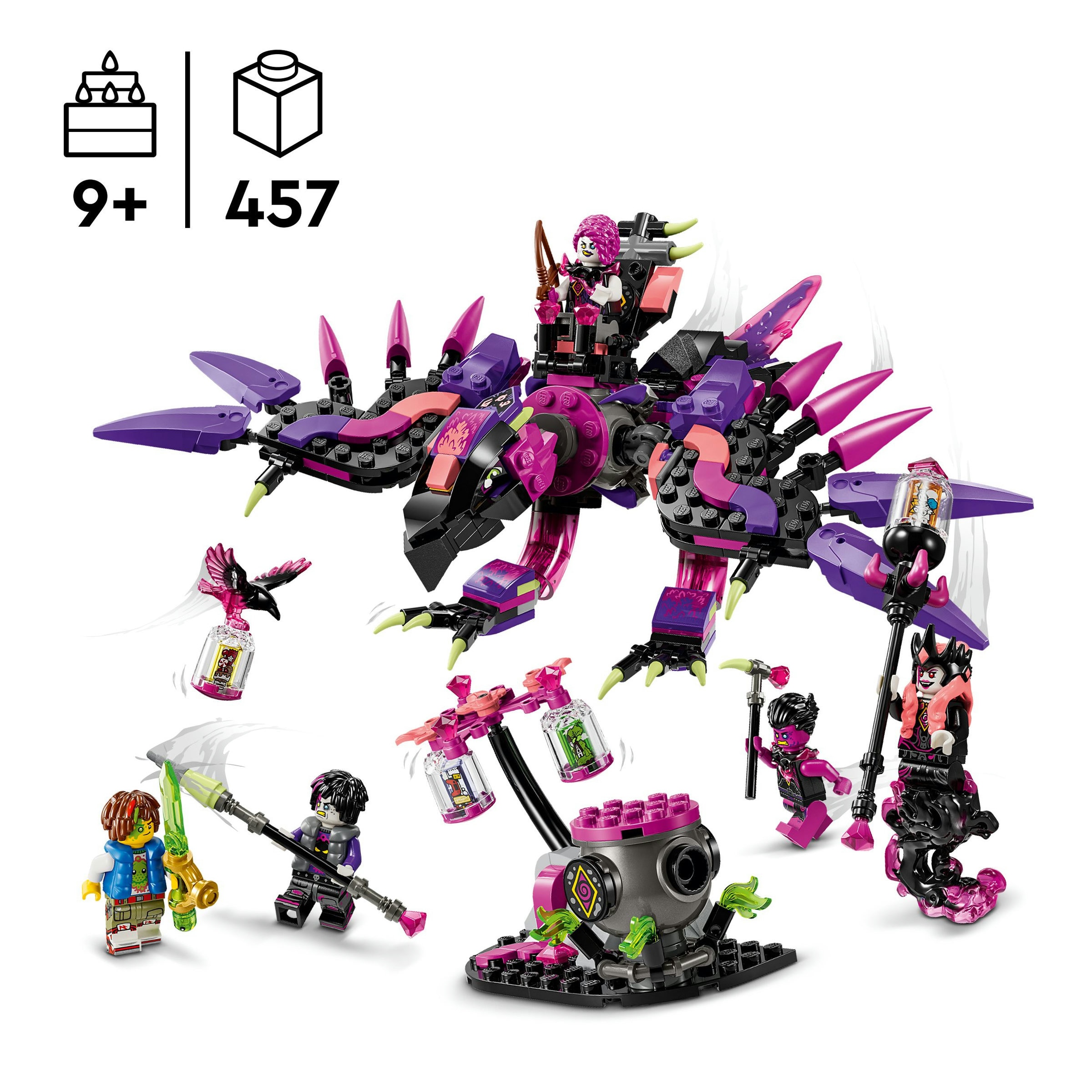 Juego de construcción Criaturas de las Pesadillas de la Bruja Jamás LEGO DREAMZzz - 71483 4