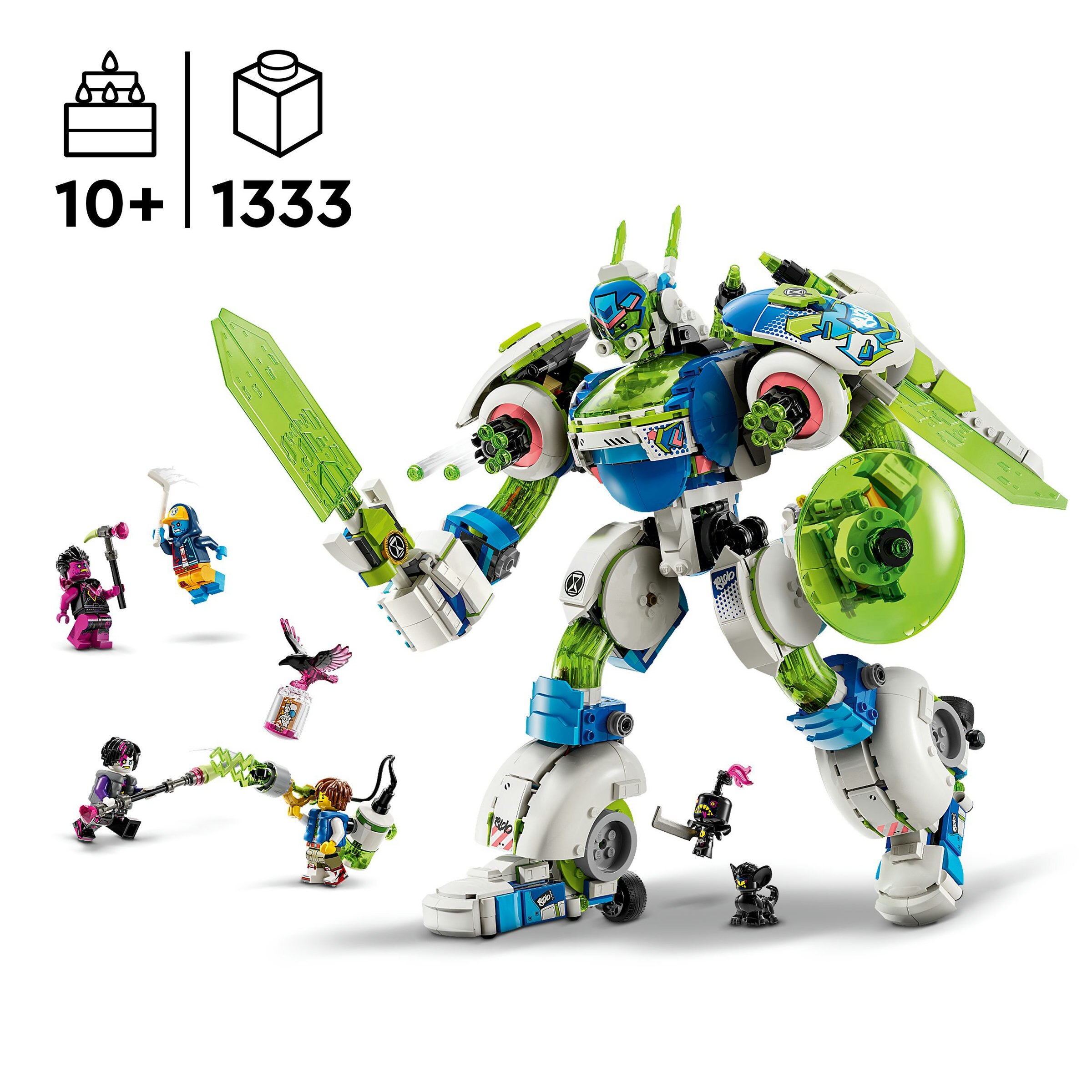 Mateo e Z-Blob. o Robô Cavaleiro de Combate Lego Dreamzzz 4