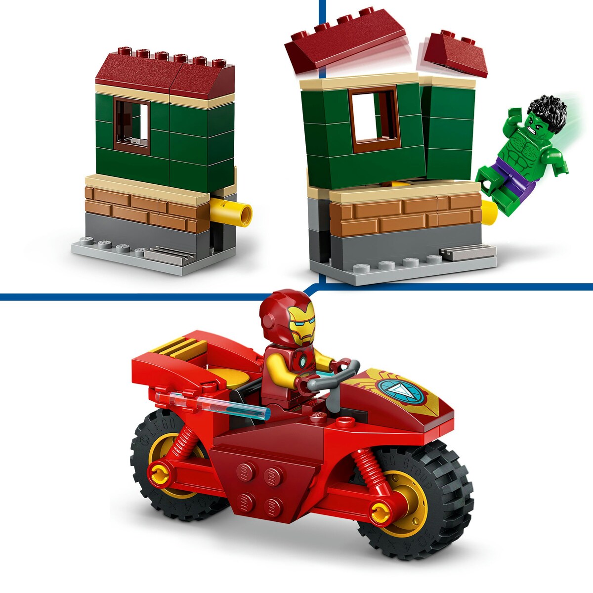 Iron Man com Mota e Hulk 5