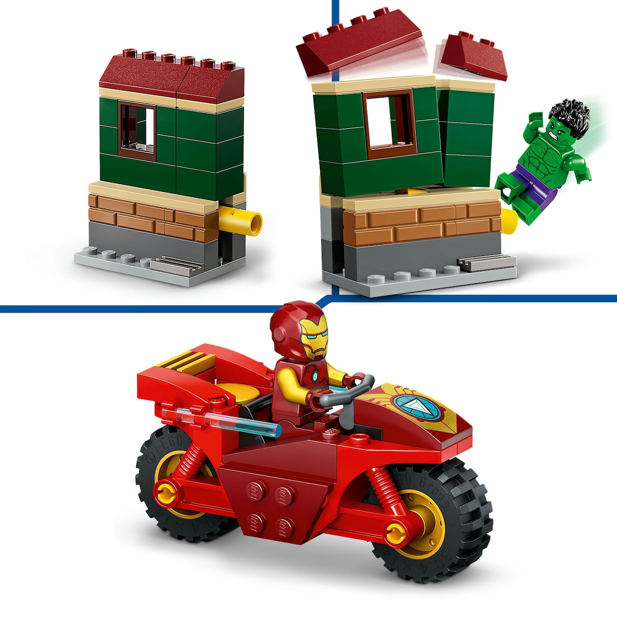 Iron Man com Mota e Hulk 5