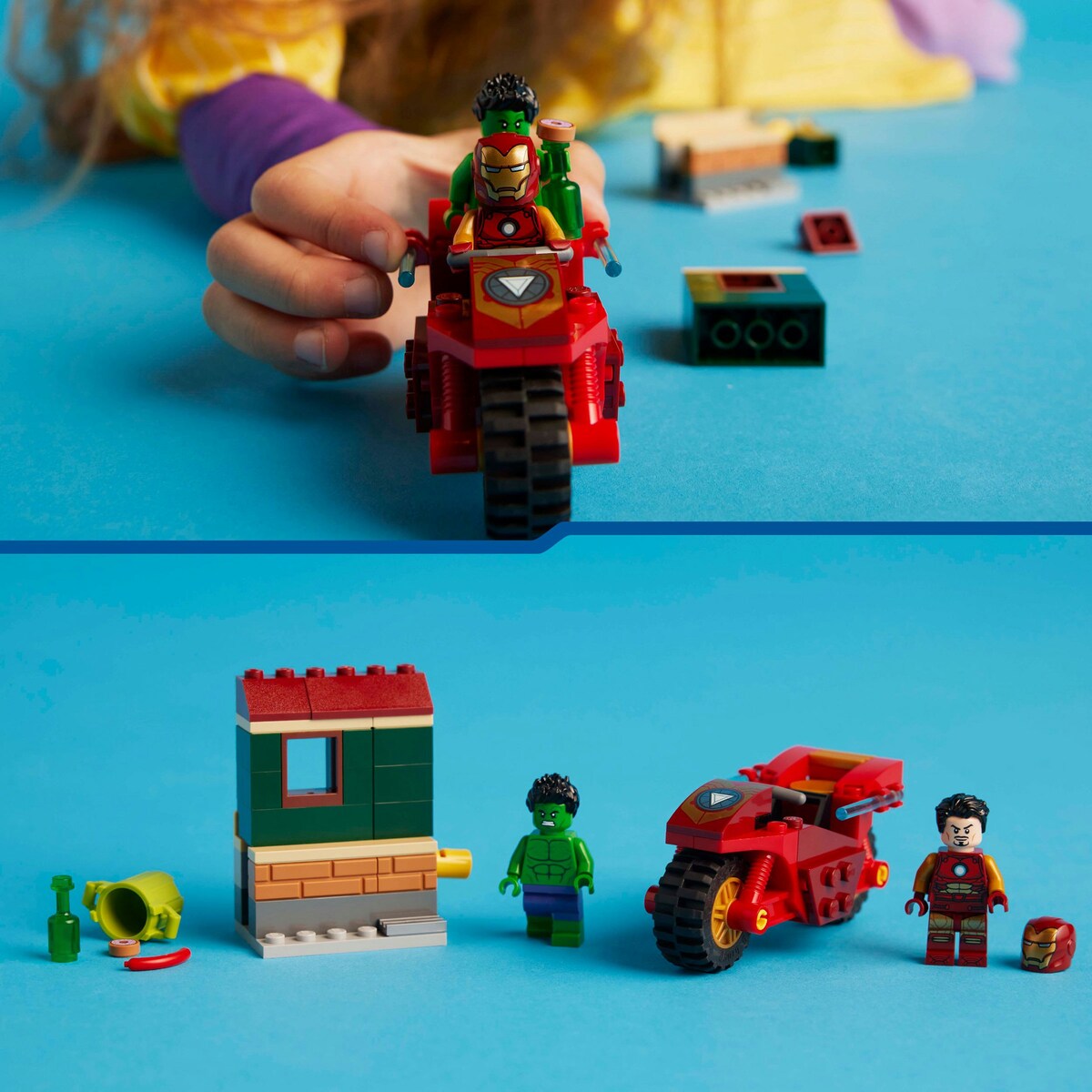 Iron Man com Mota e Hulk 7