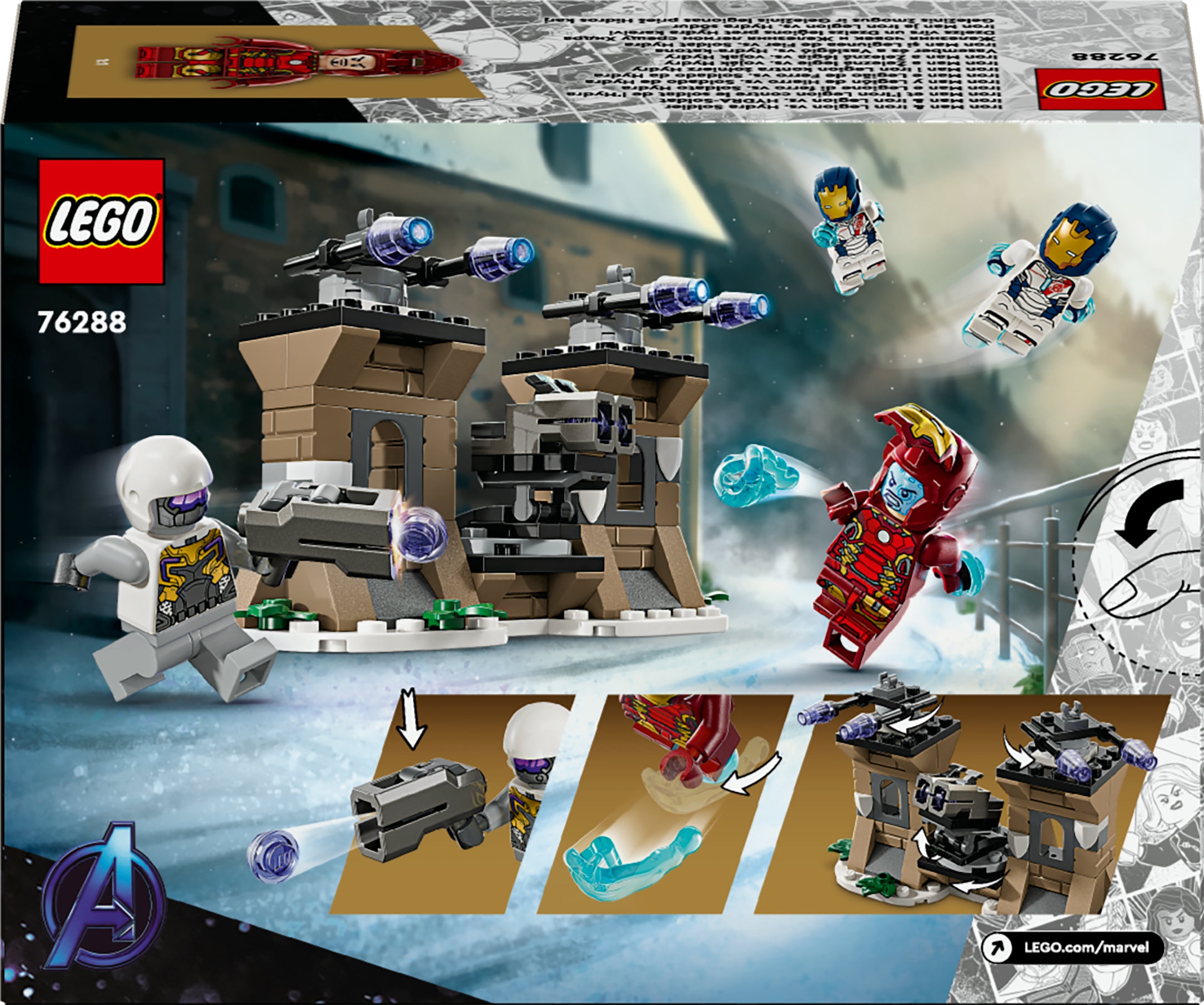 Juego de construcción Iron Man y Legión de Hierro vs. Soldado de Hydra LEGO Super Heroes Marvel - 76288 9