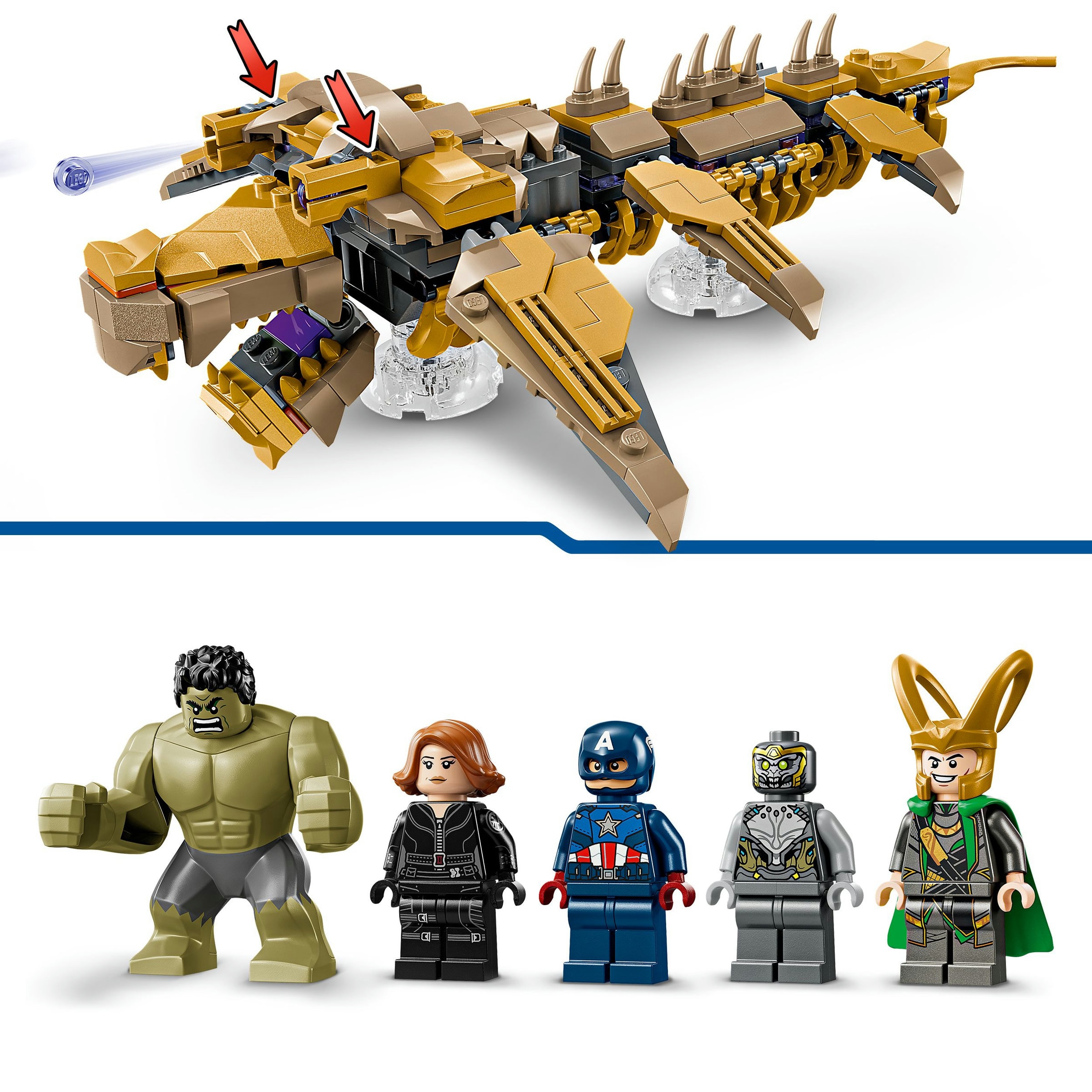 Juego de construcción Vengadores vs. Leviatán LEGO Super Heroes Marvel - 76290 6