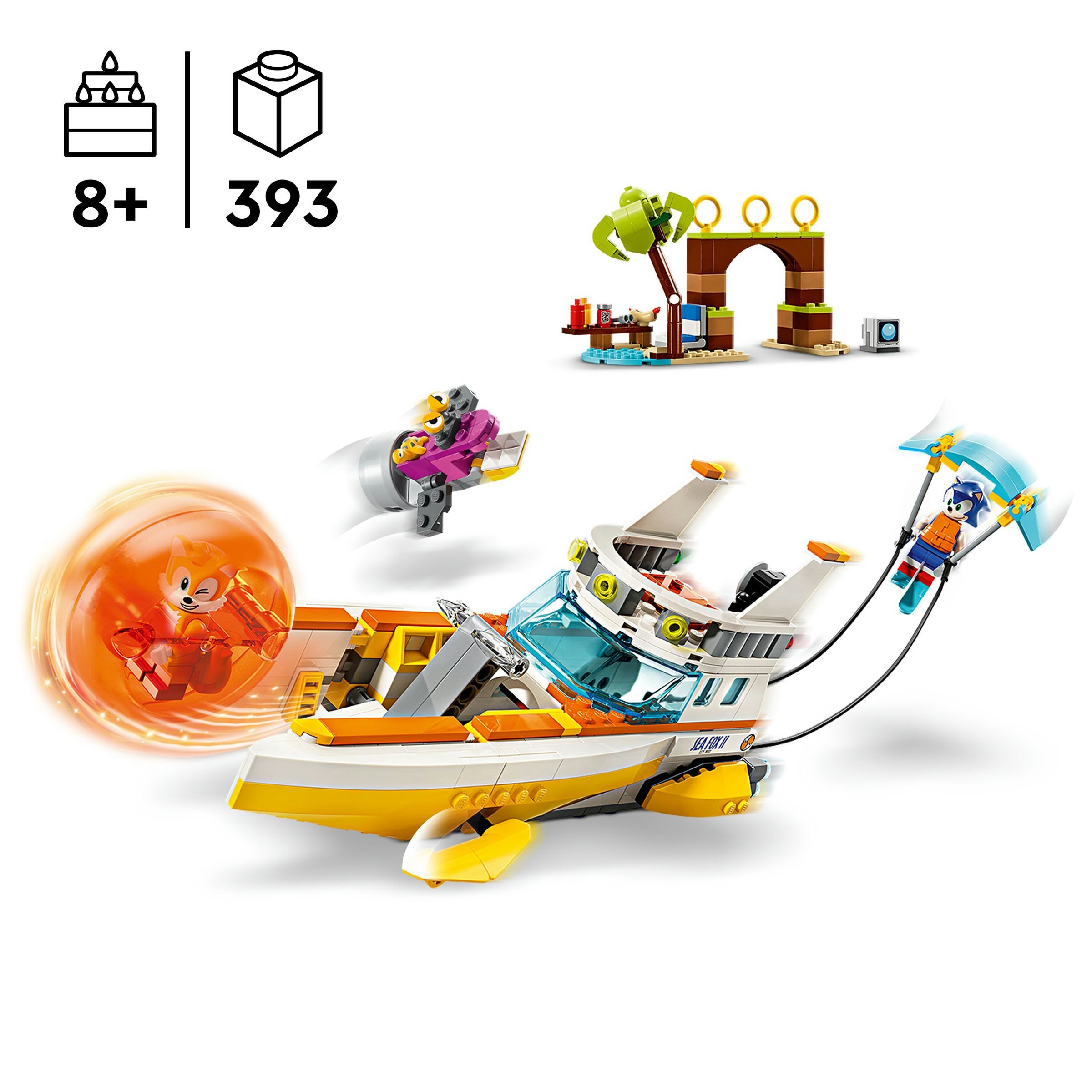Juego de construcción Barco de Aventuras de Tails LEGO Sonic - 76997 4