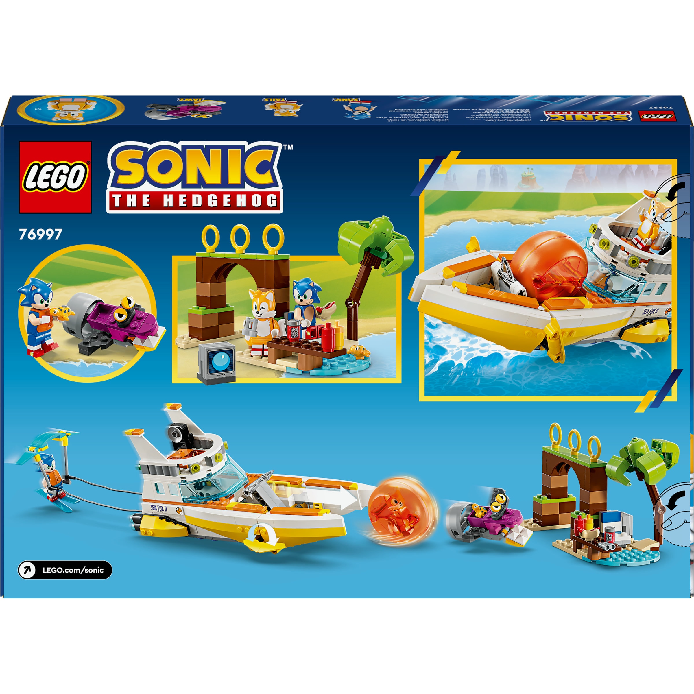 Juego de construcción Barco de Aventuras de Tails LEGO Sonic - 76997 9