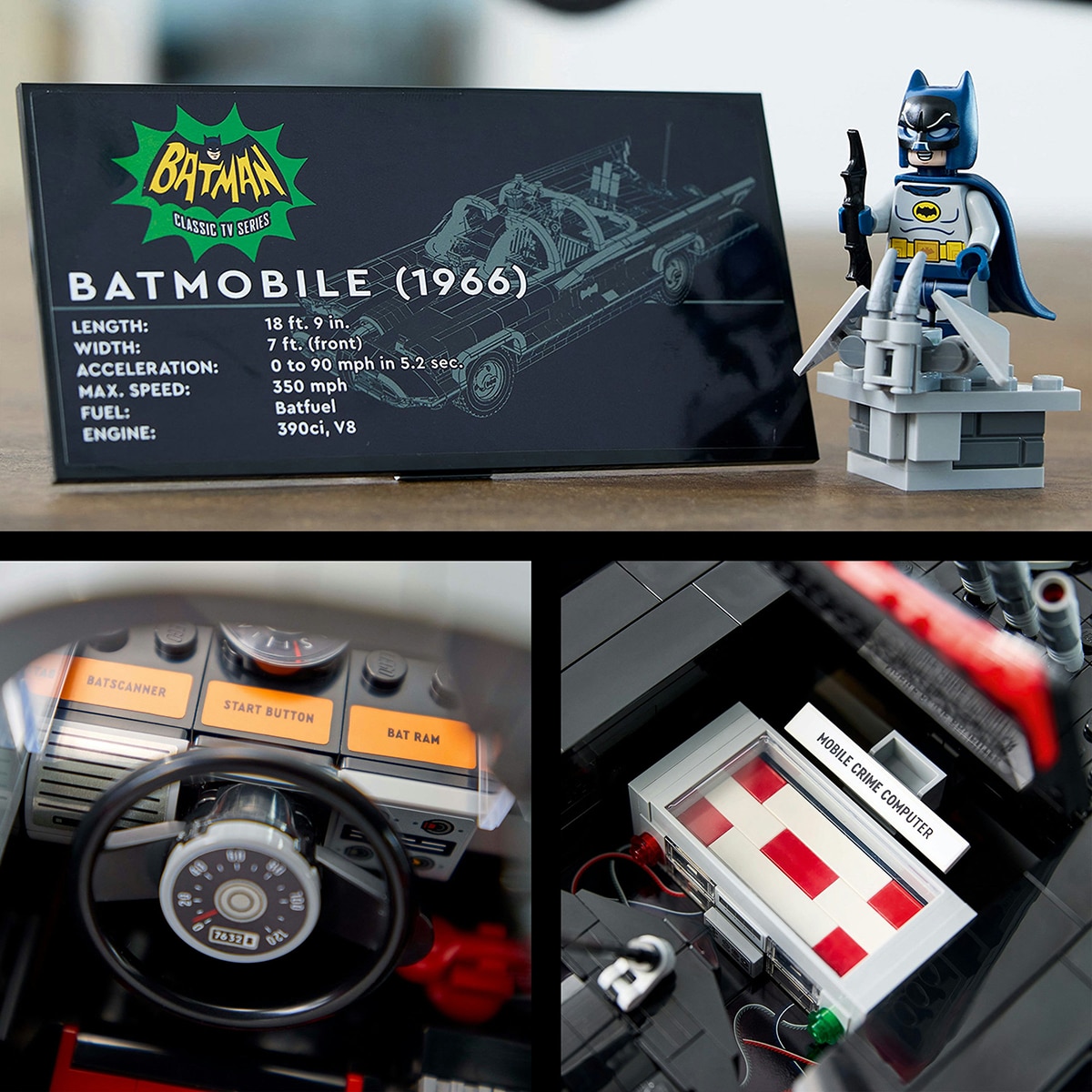 Juego de construcción Batman: Batmóvil de la Serie Clásica de TV LEGO - 76328 7