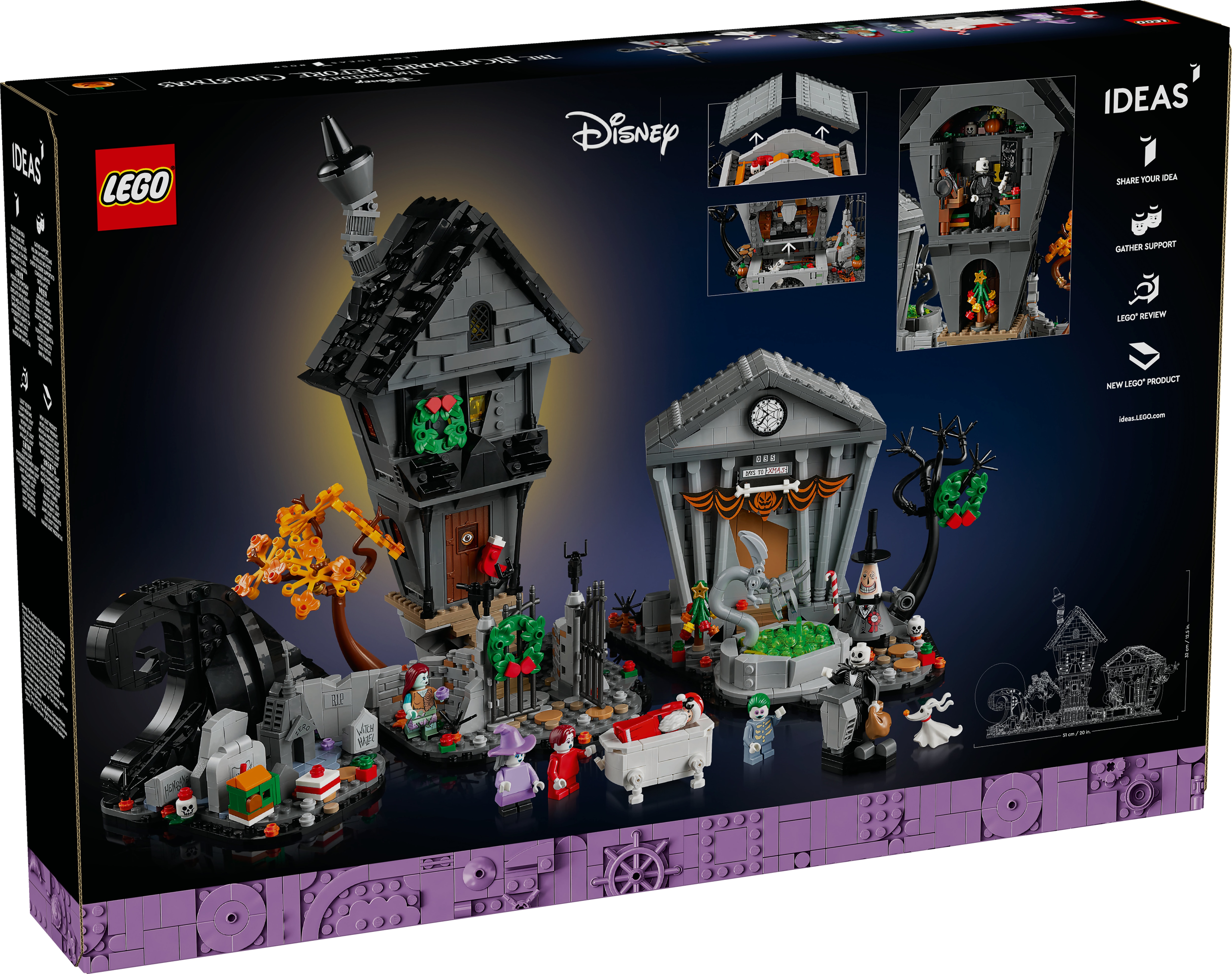 Jogo de Construção Disney Tim Burton: Pesadelo Antes do Natal Lego Ideas 8