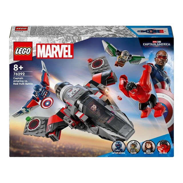Juego de construcción Batalla entre Capitán América y Hulk Rojo LEGO Marvel