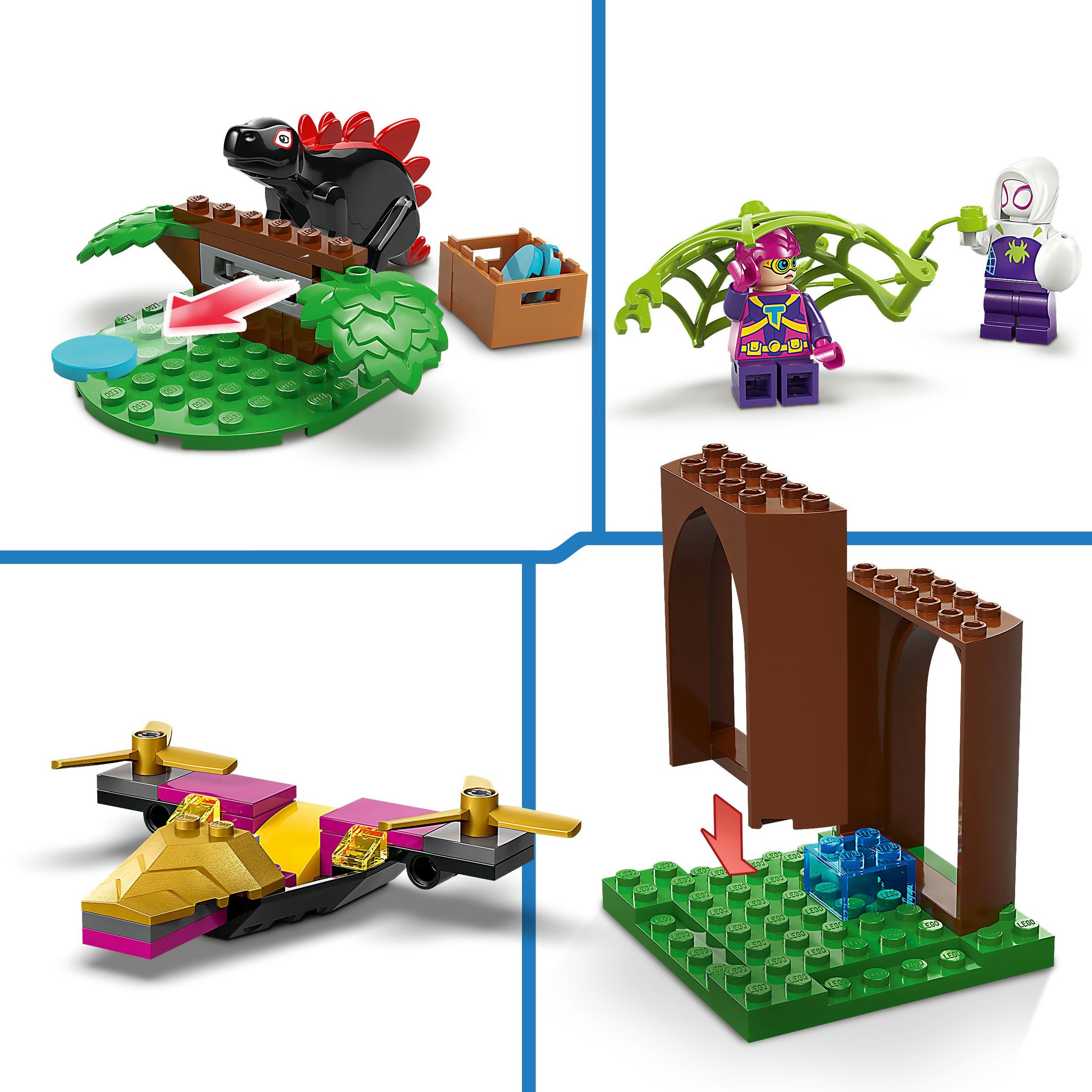 Juego de construcción Spidey y Gobby: Batalla de Raptores en la Base de la Casa del Árbol LEGO Marvel - 11200 5