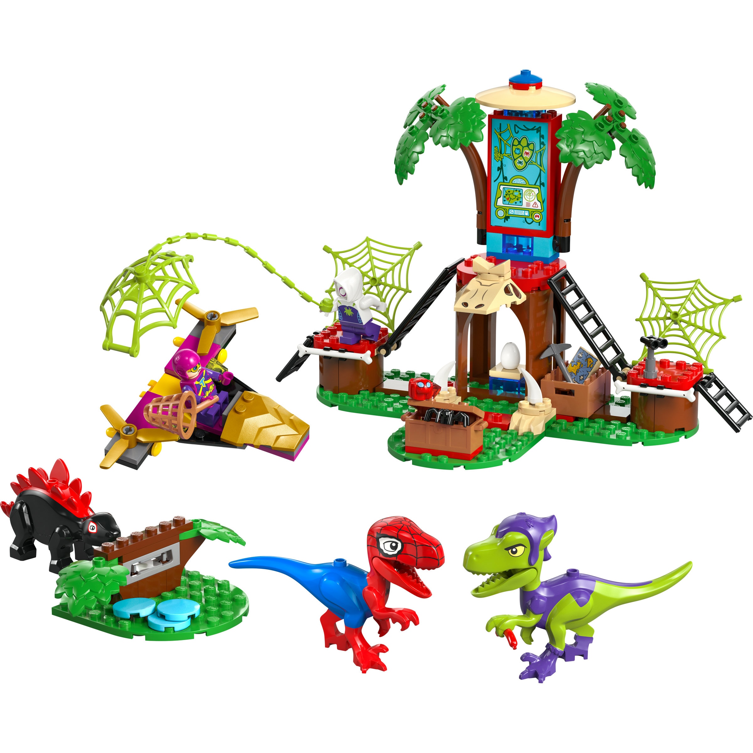 Juego de construcción Spidey y Gobby: Batalla de Raptores en la Base de la Casa del Árbol LEGO Marvel - 11200 8