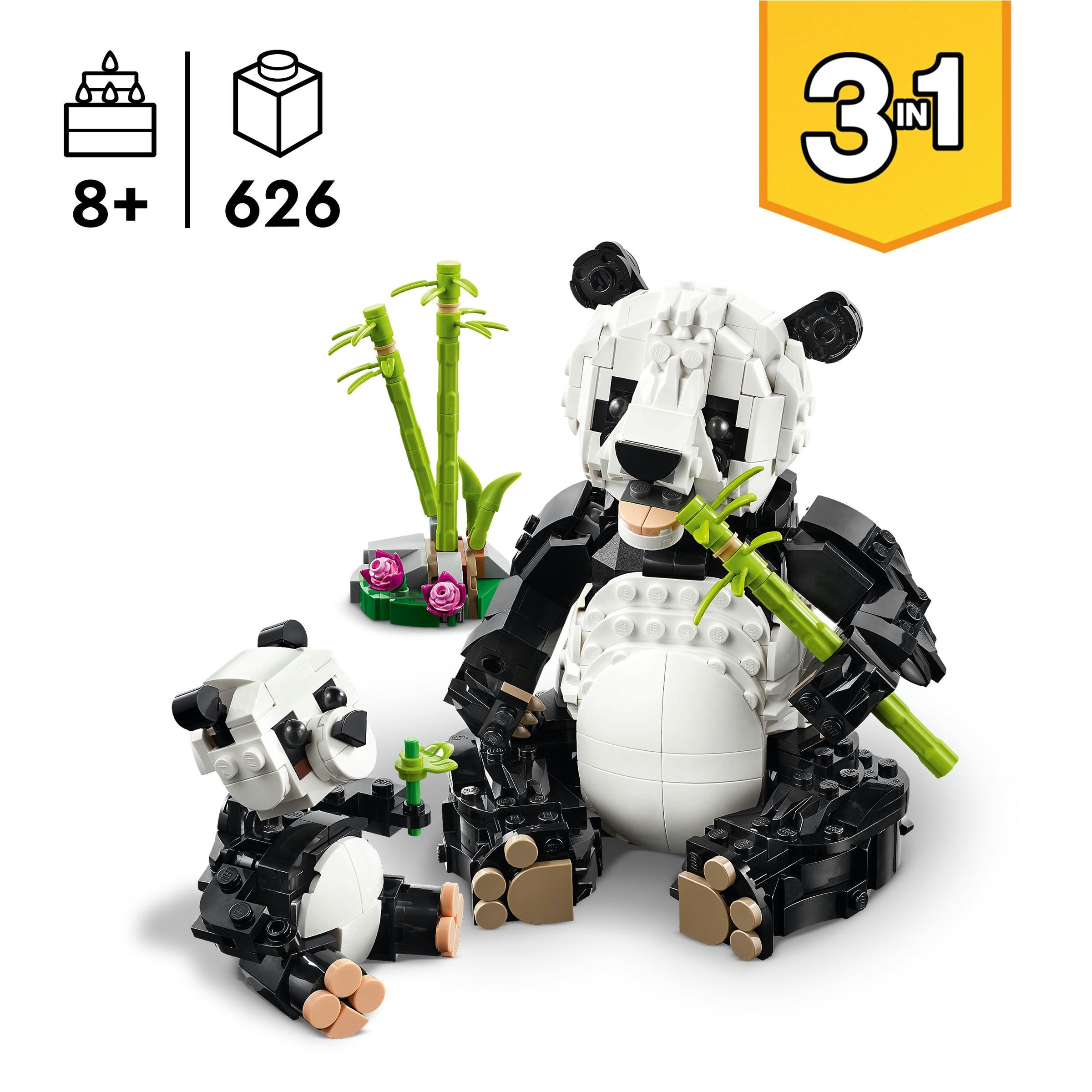 Juego de construcción Fauna Salvaje: Familia de Pandas LEGO Creator - 31165 5