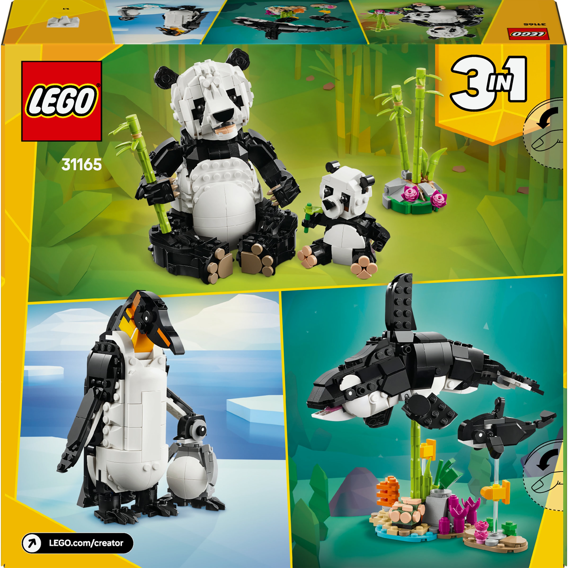 Juego de construcción Fauna Salvaje: Familia de Pandas LEGO Creator - 31165 10