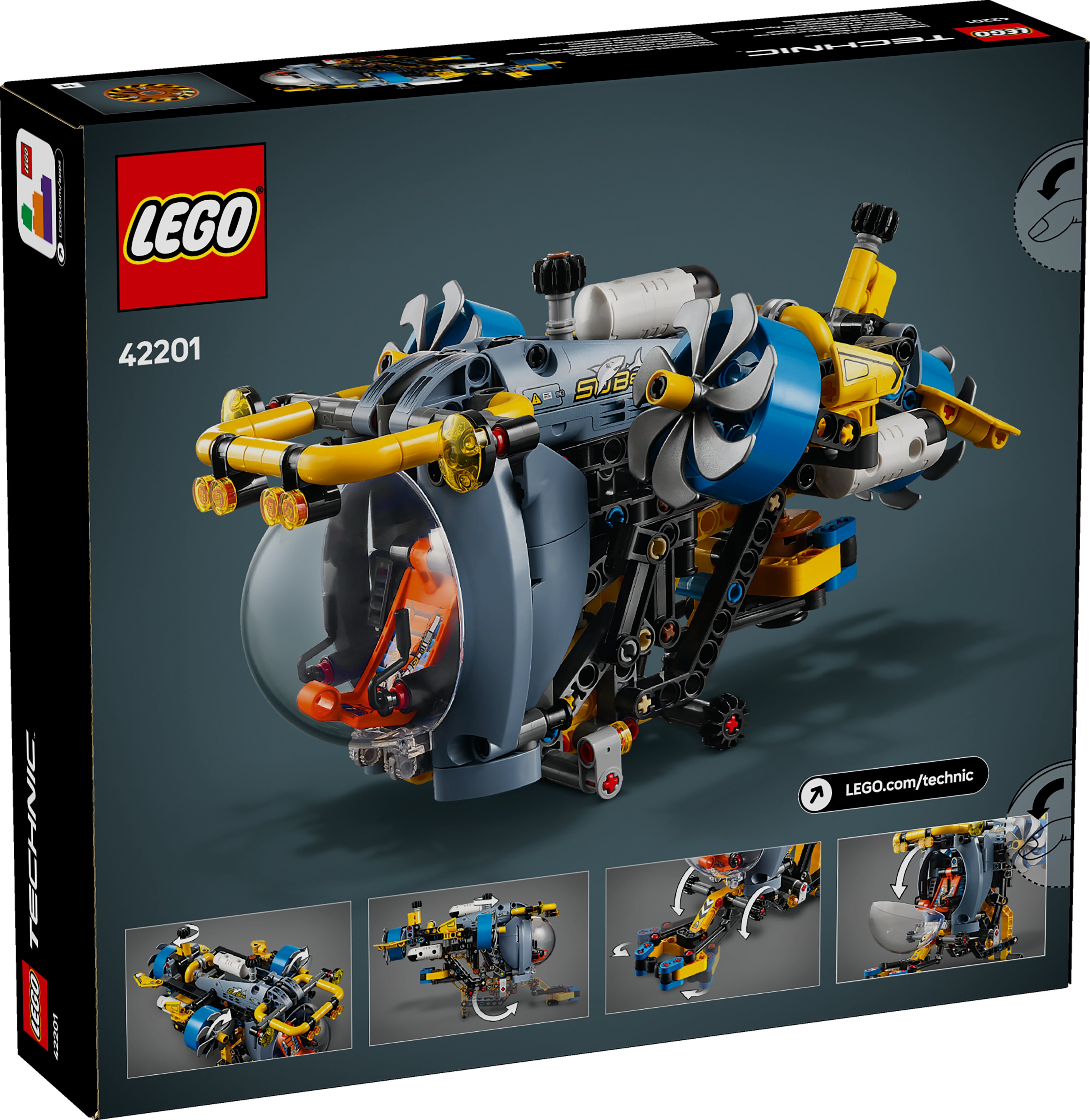 Juego de construcción Submarino de Aguas Profundas LEGO - 42201 9