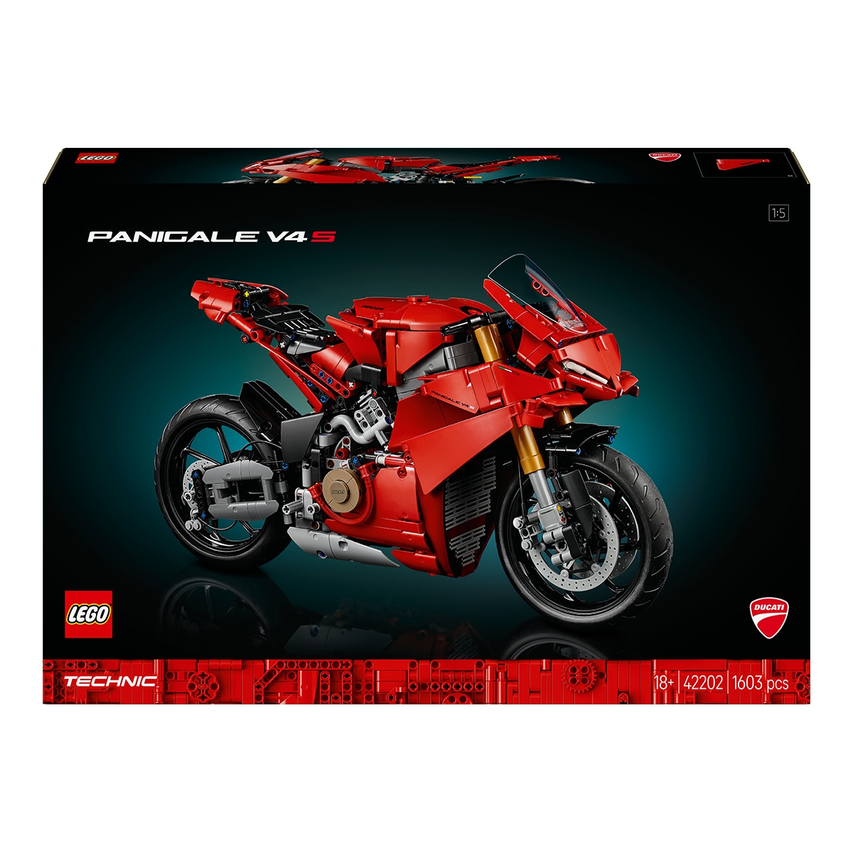 Imagen 0 de Juego de construcción Moto Ducati Panigale V4 S LEGO Technic - 42202