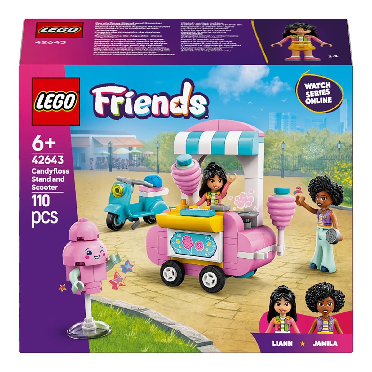 Juego de construcción Puesto de Algodón de Azúcar y Moto LEGO Friends - 42643 1