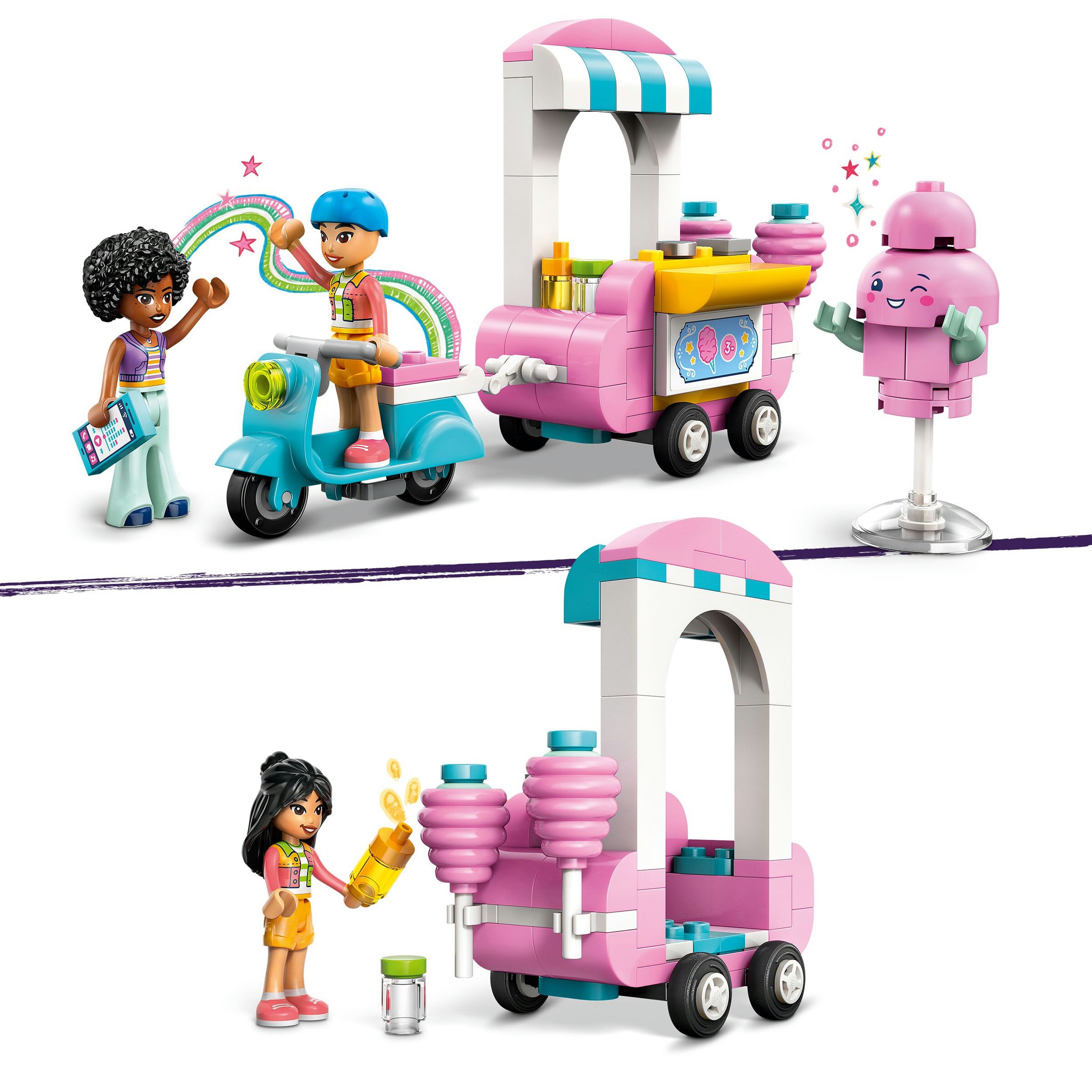 Juego de construcción Puesto de Algodón de Azúcar y Moto LEGO Friends - 42643 5