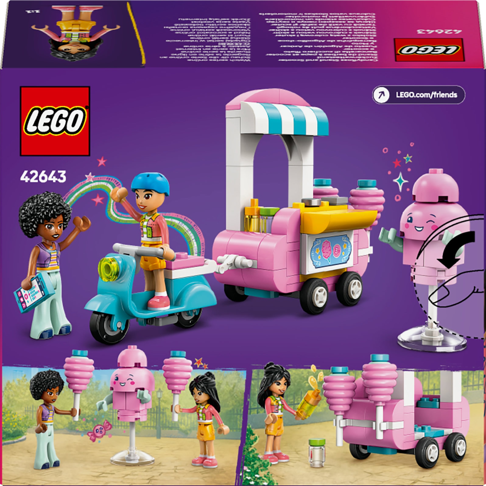 Juego de construcción Puesto de Algodón de Azúcar y Moto LEGO Friends - 42643 9