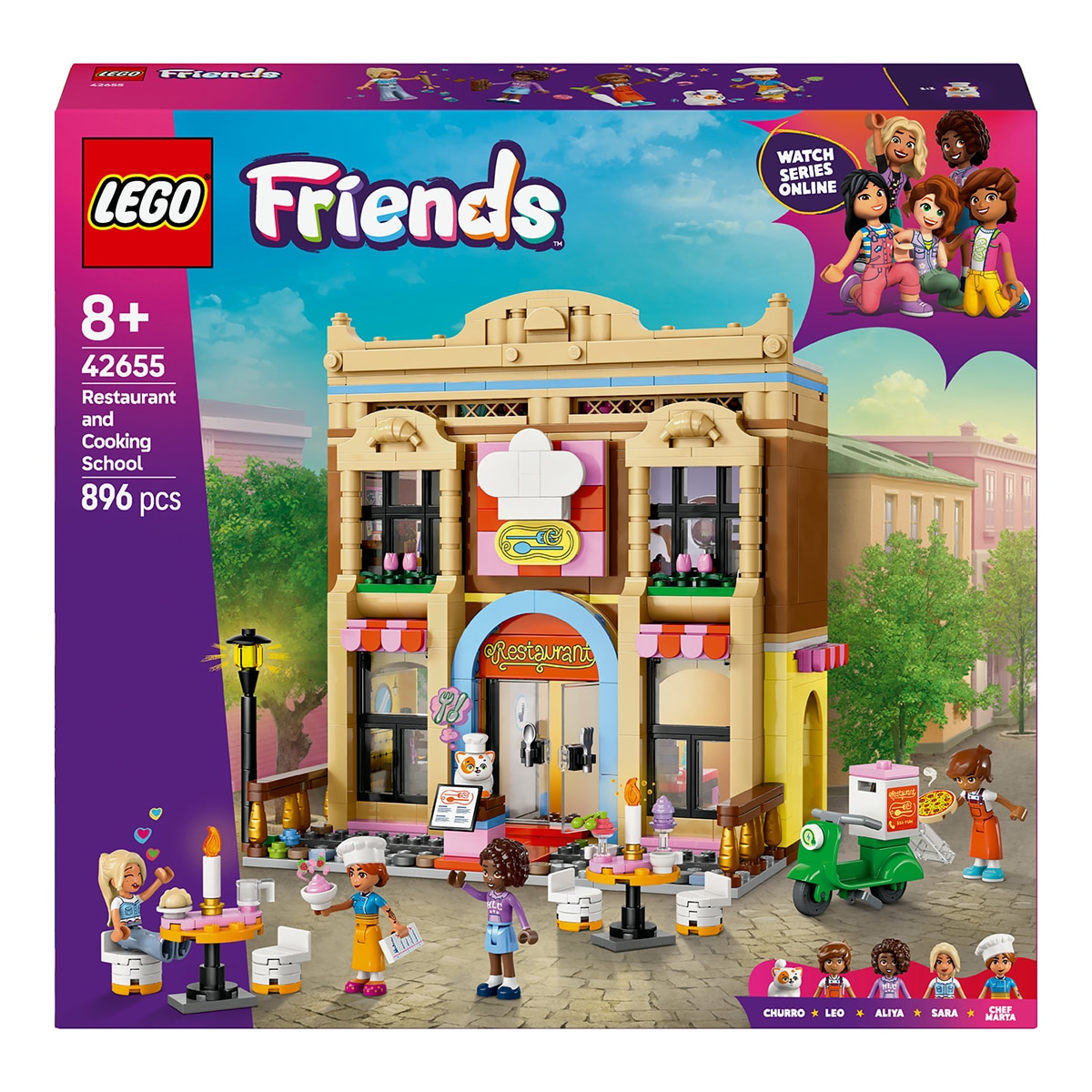 Juego de construcción Restaurante y Escuela de Cocina LEGO Friends - 42655 1