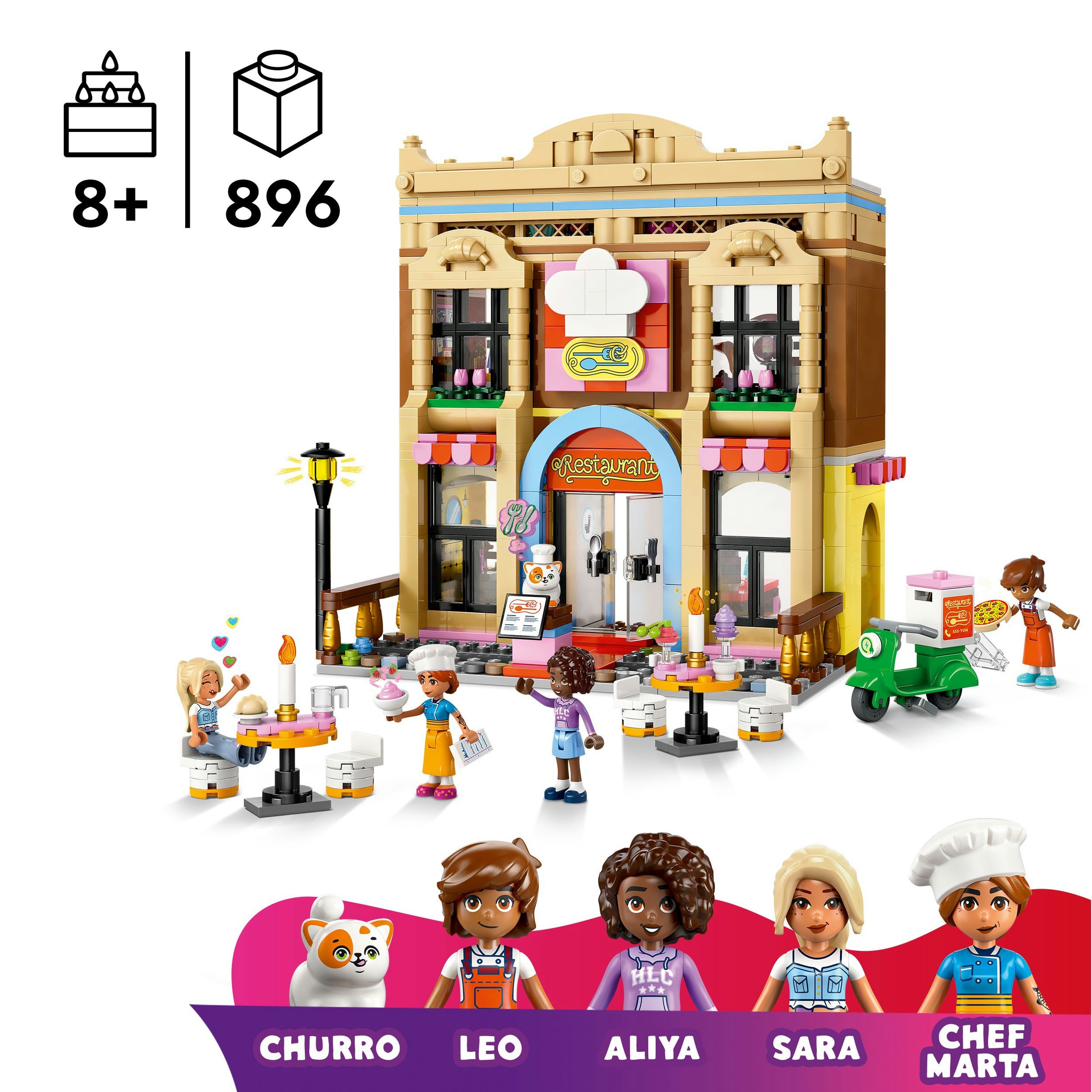 Juego de construcción Restaurante y Escuela de Cocina LEGO Friends - 42655 4