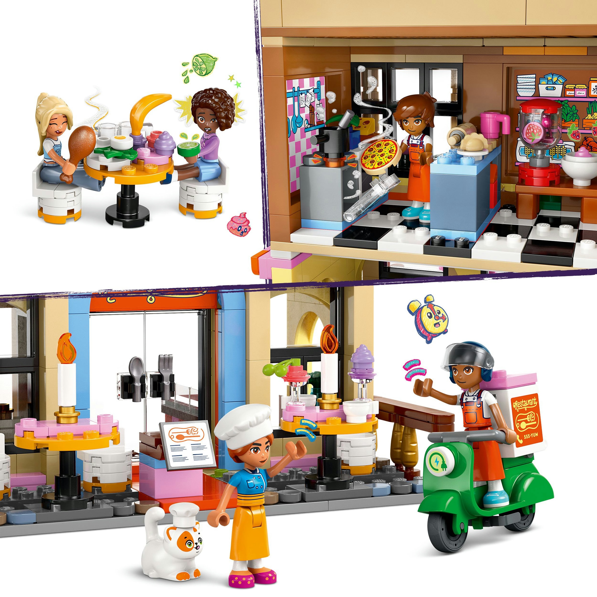 Juego de construcción Restaurante y Escuela de Cocina LEGO Friends - 42655 6