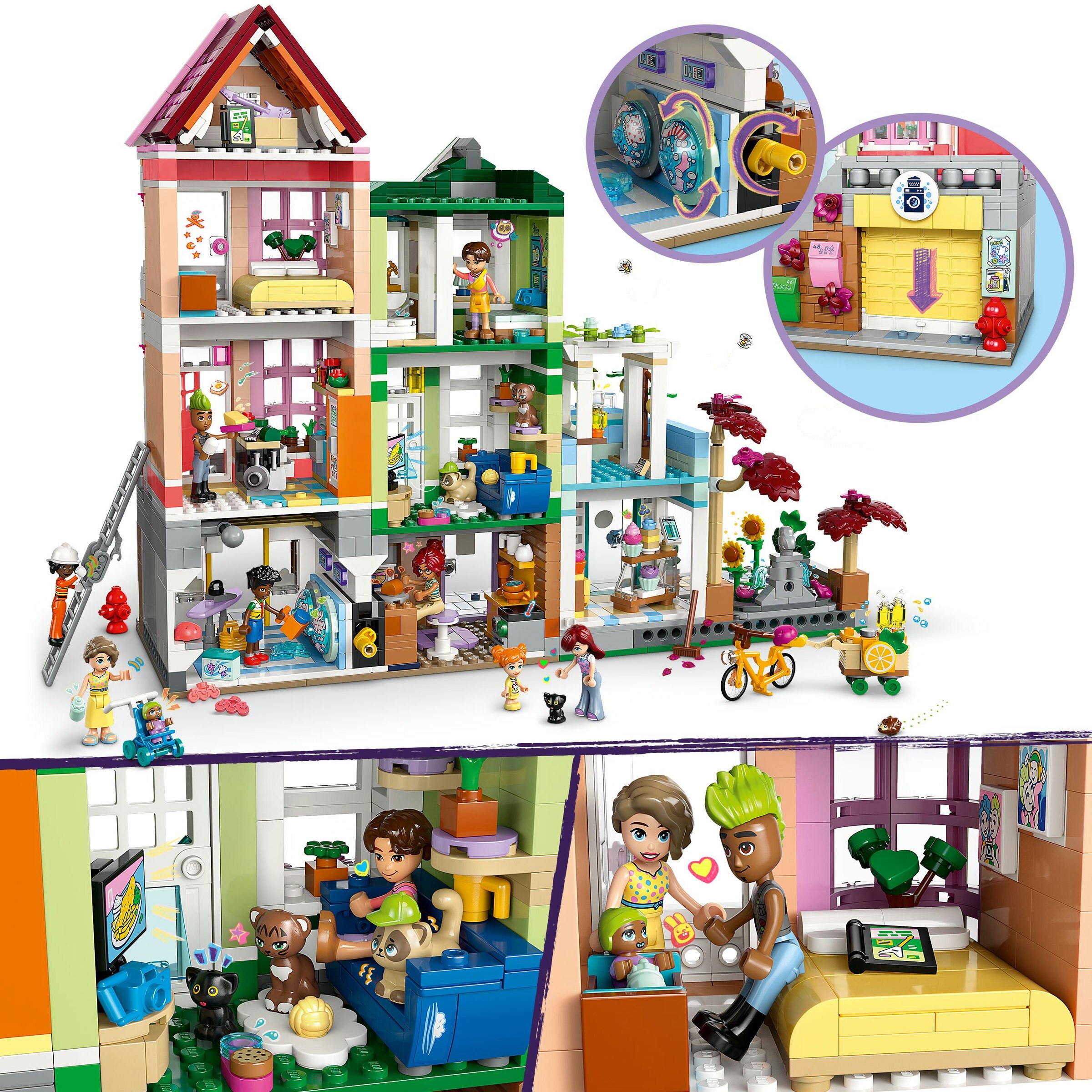 Juego de construcción Apartamentos y Tiendas de Heartlake City LEGO Friends - 42670 6