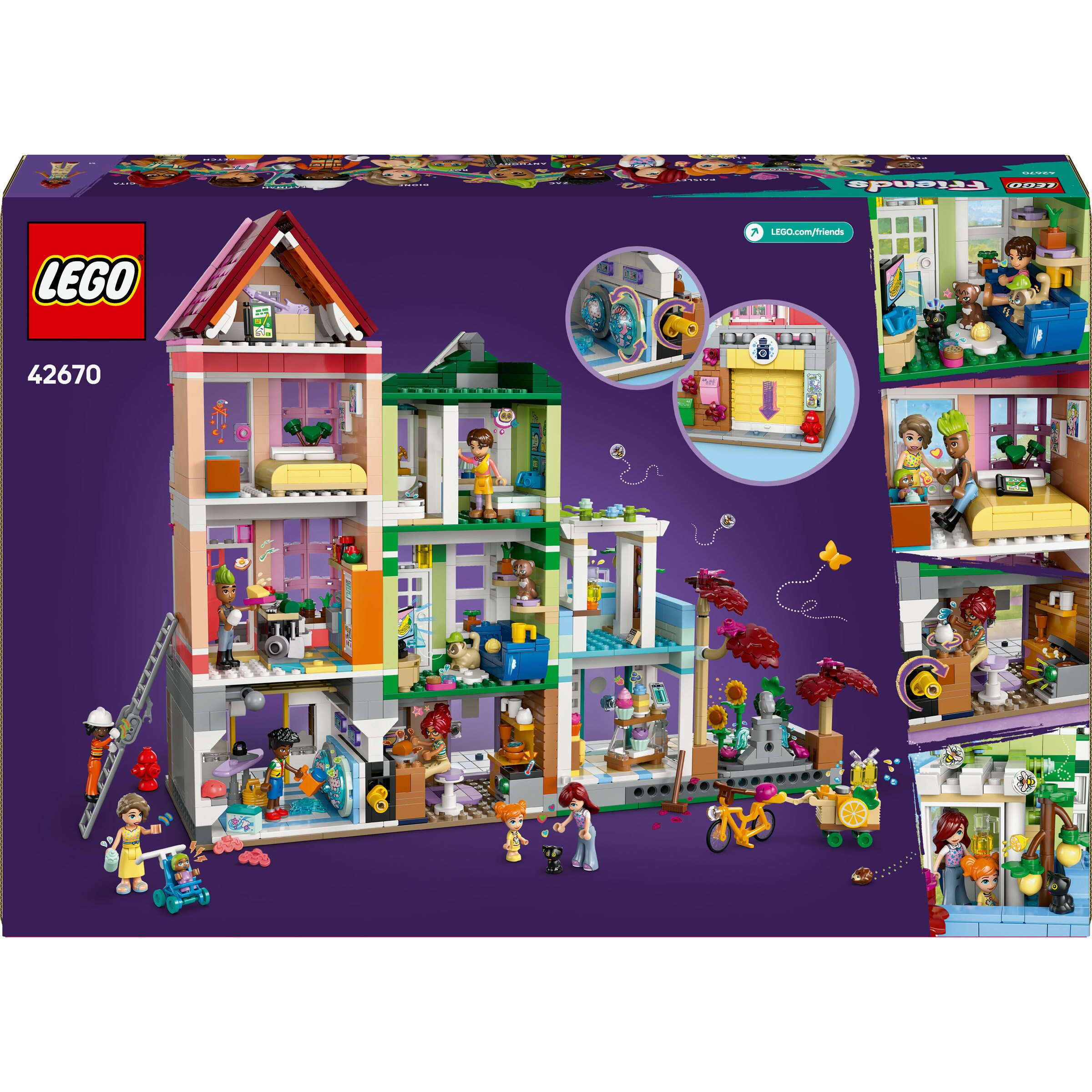 Juego de construcción Apartamentos y Tiendas de Heartlake City LEGO Friends - 42670 10