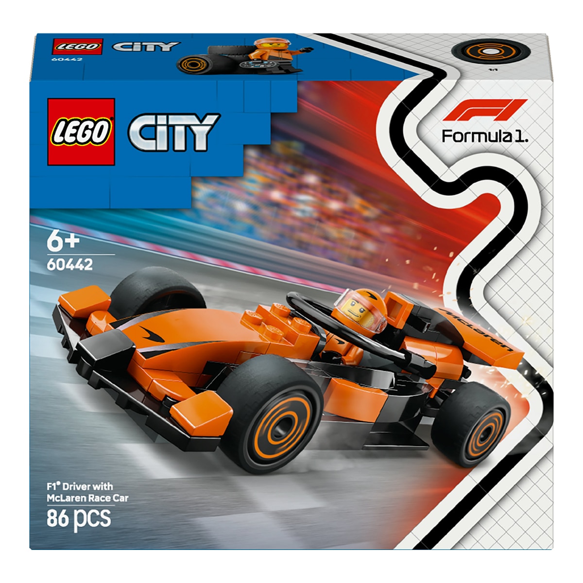 Imagem 0 de Piloto de F1® com Carro de Corrida McLaren Lego City