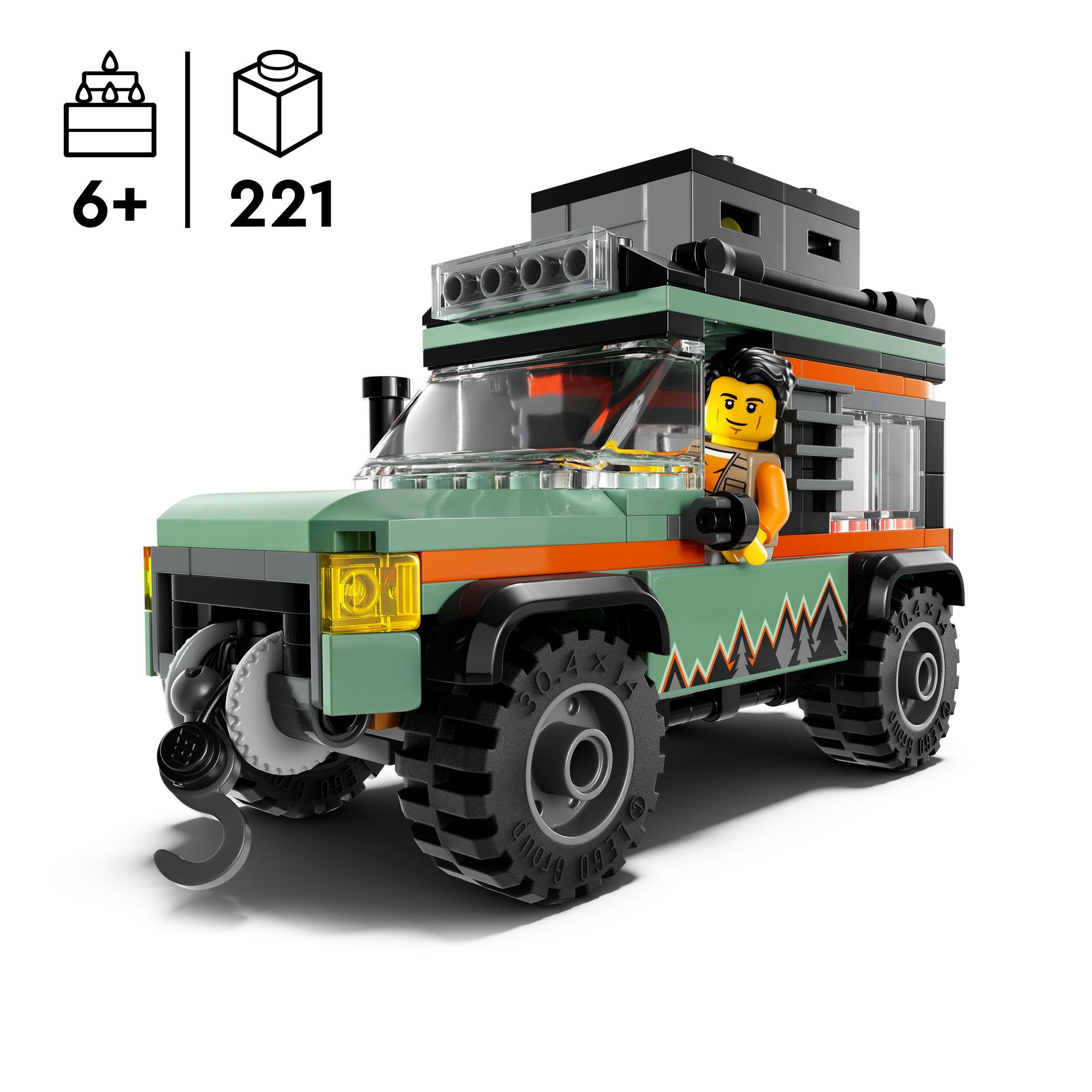 Carrinha de Montanha 4x4 Todo-o-Terreno Lego City 5