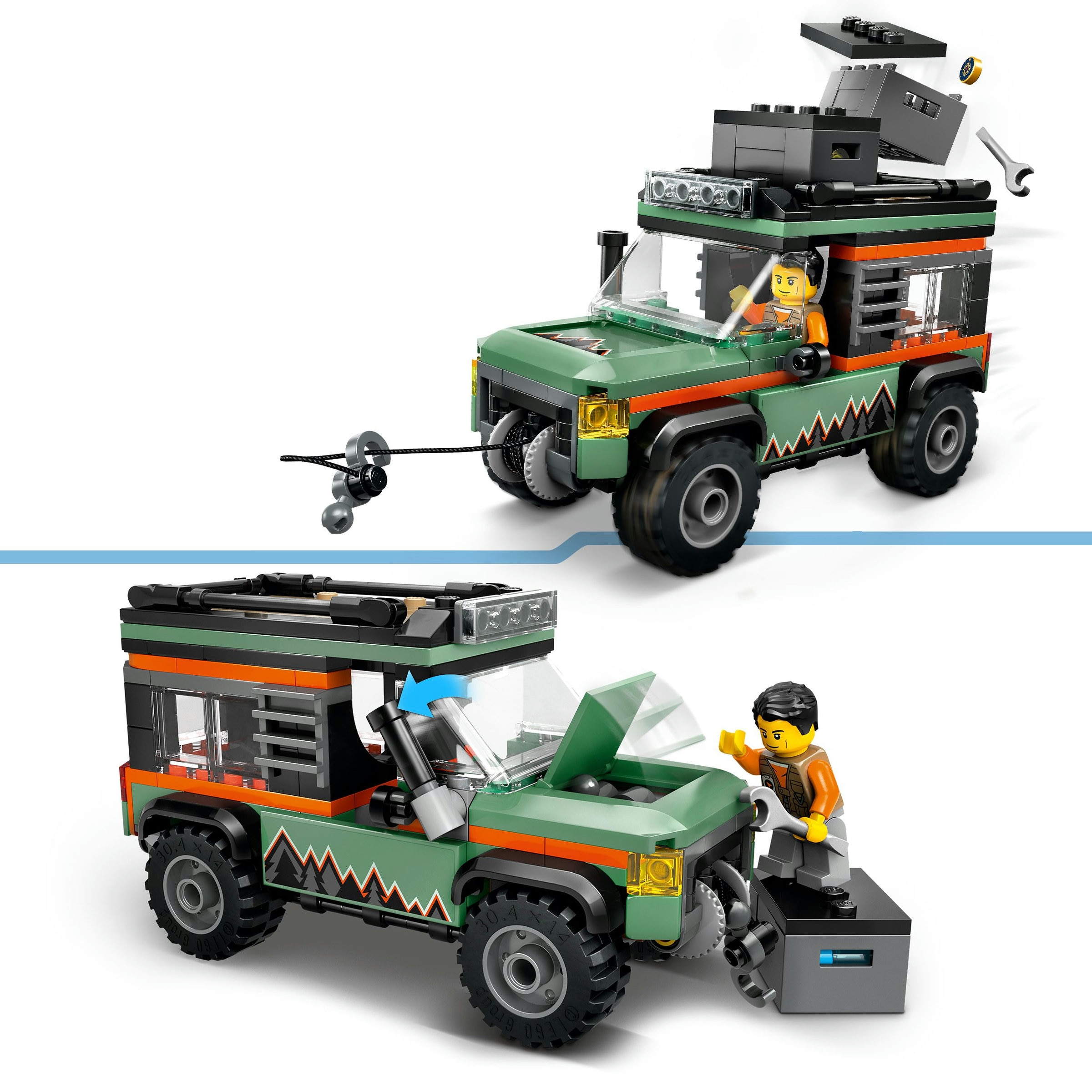 Carrinha de Montanha 4x4 Todo-o-Terreno Lego City 6