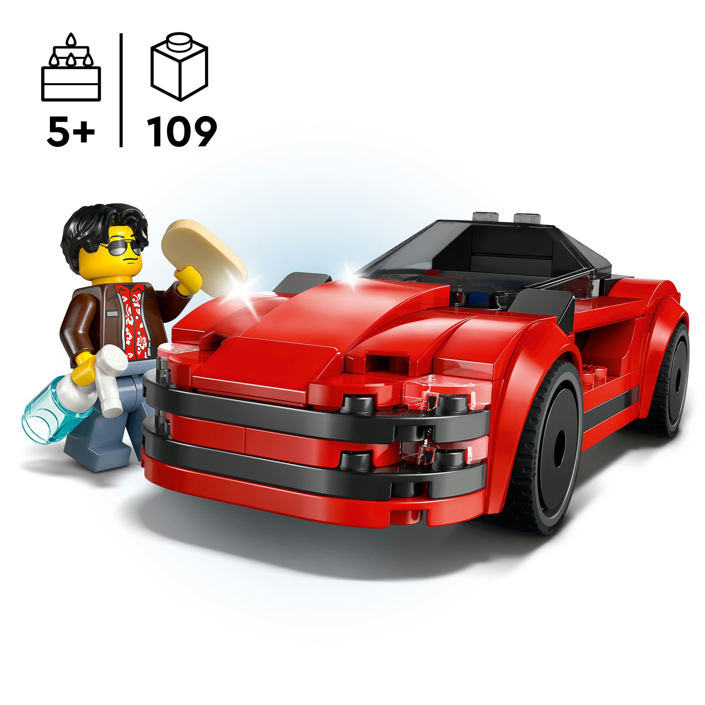Carro Desportivo Vermelho Lego City 4