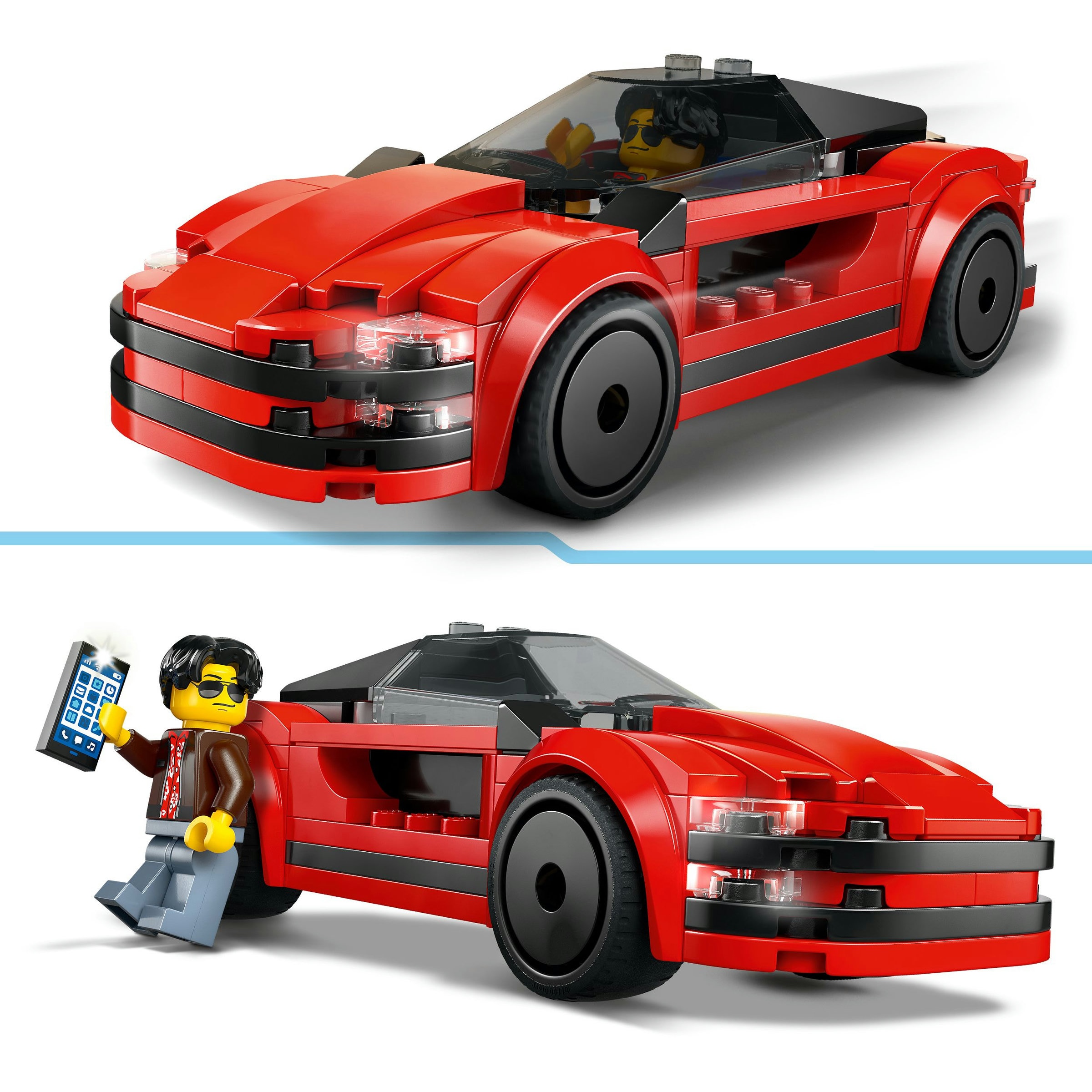 Carro Desportivo Vermelho Lego City 5