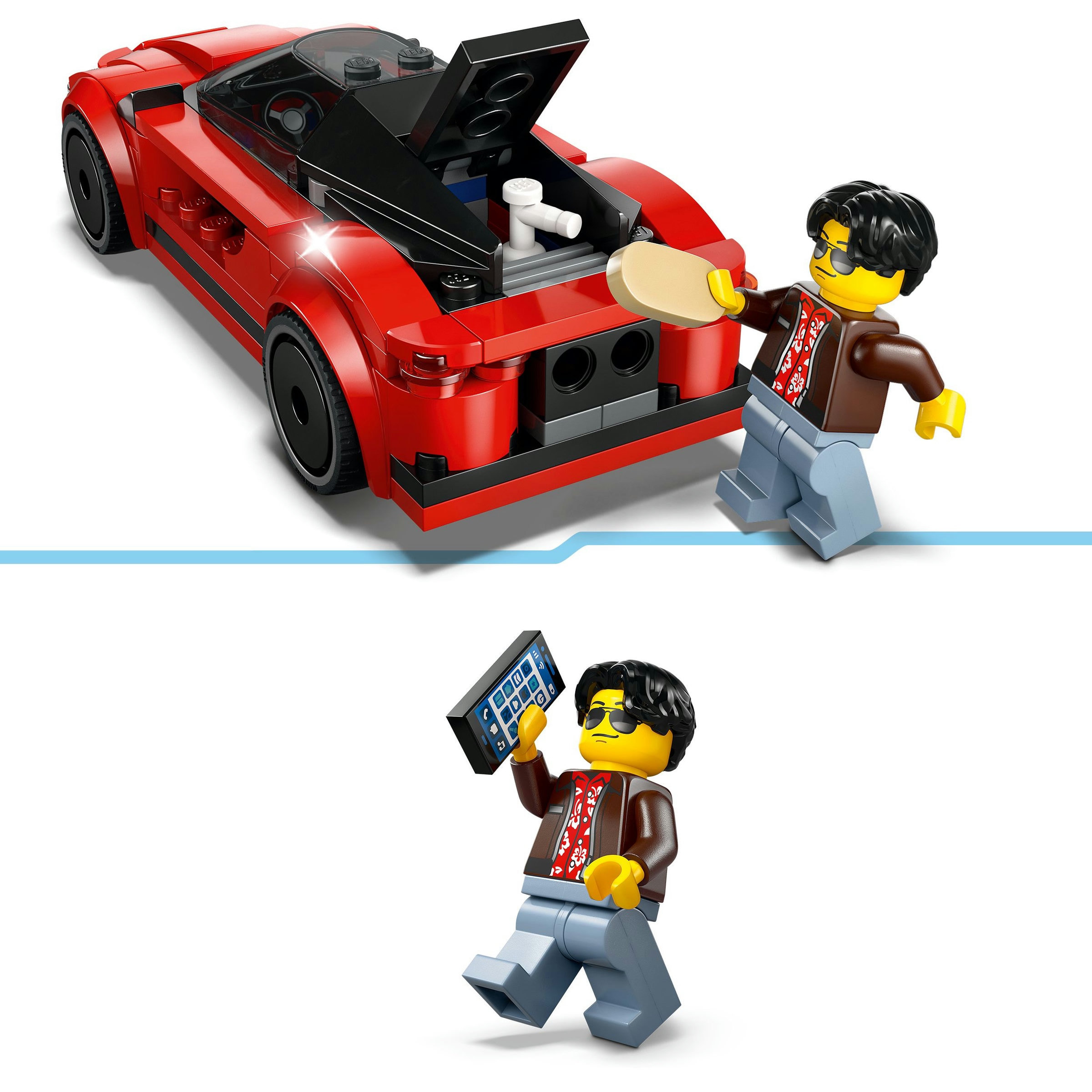 Carro Desportivo Vermelho Lego City 6