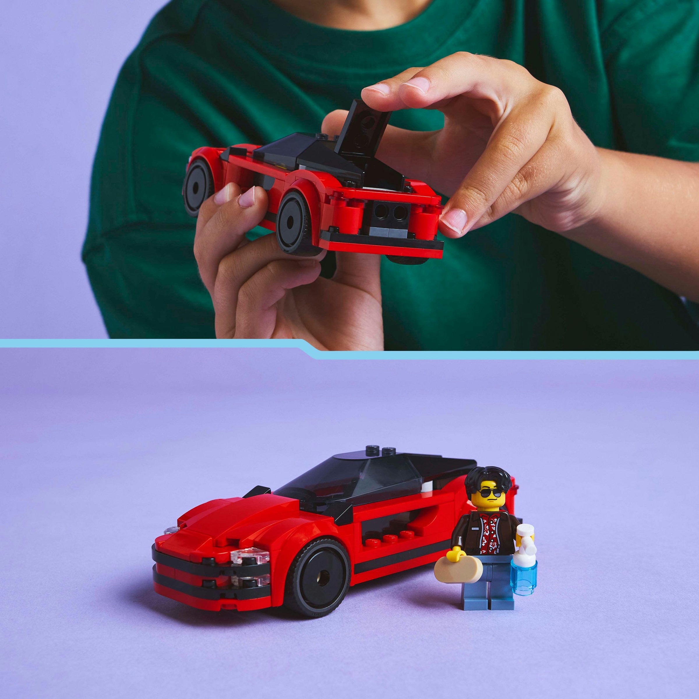 Carro Desportivo Vermelho Lego City 7