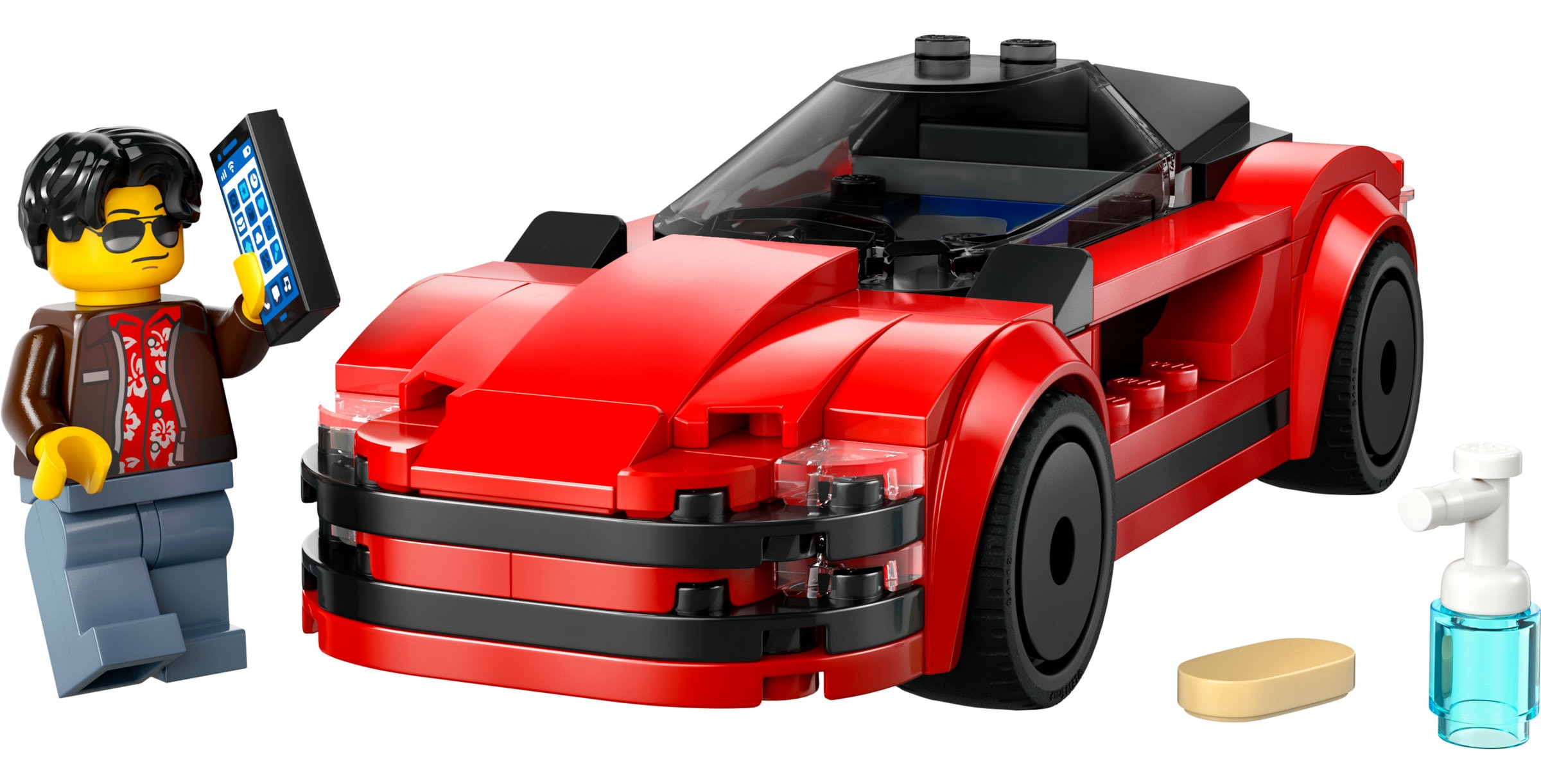 Carro Desportivo Vermelho Lego City 8