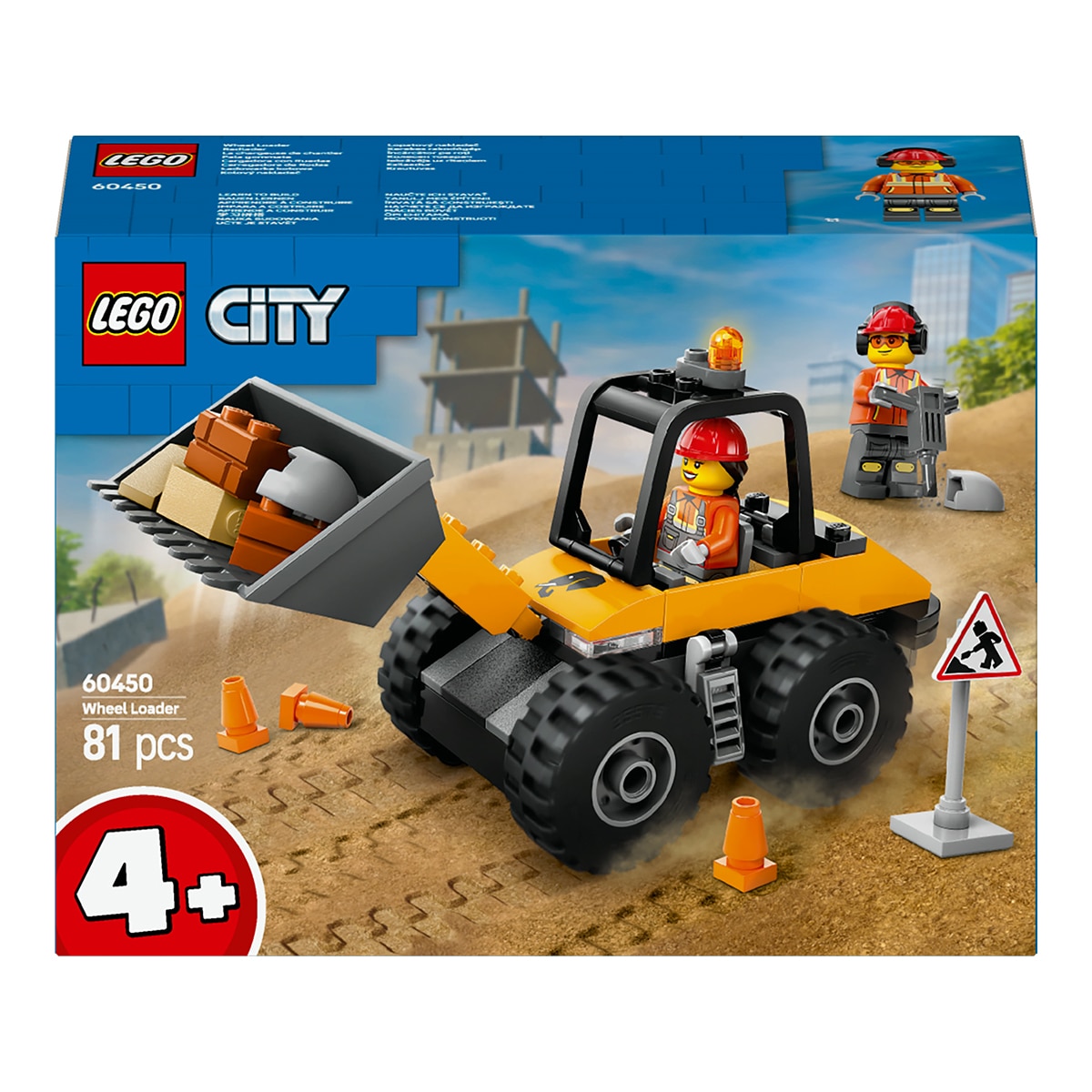 Carregadora de Rodas de Construção Amarela Lego City 1