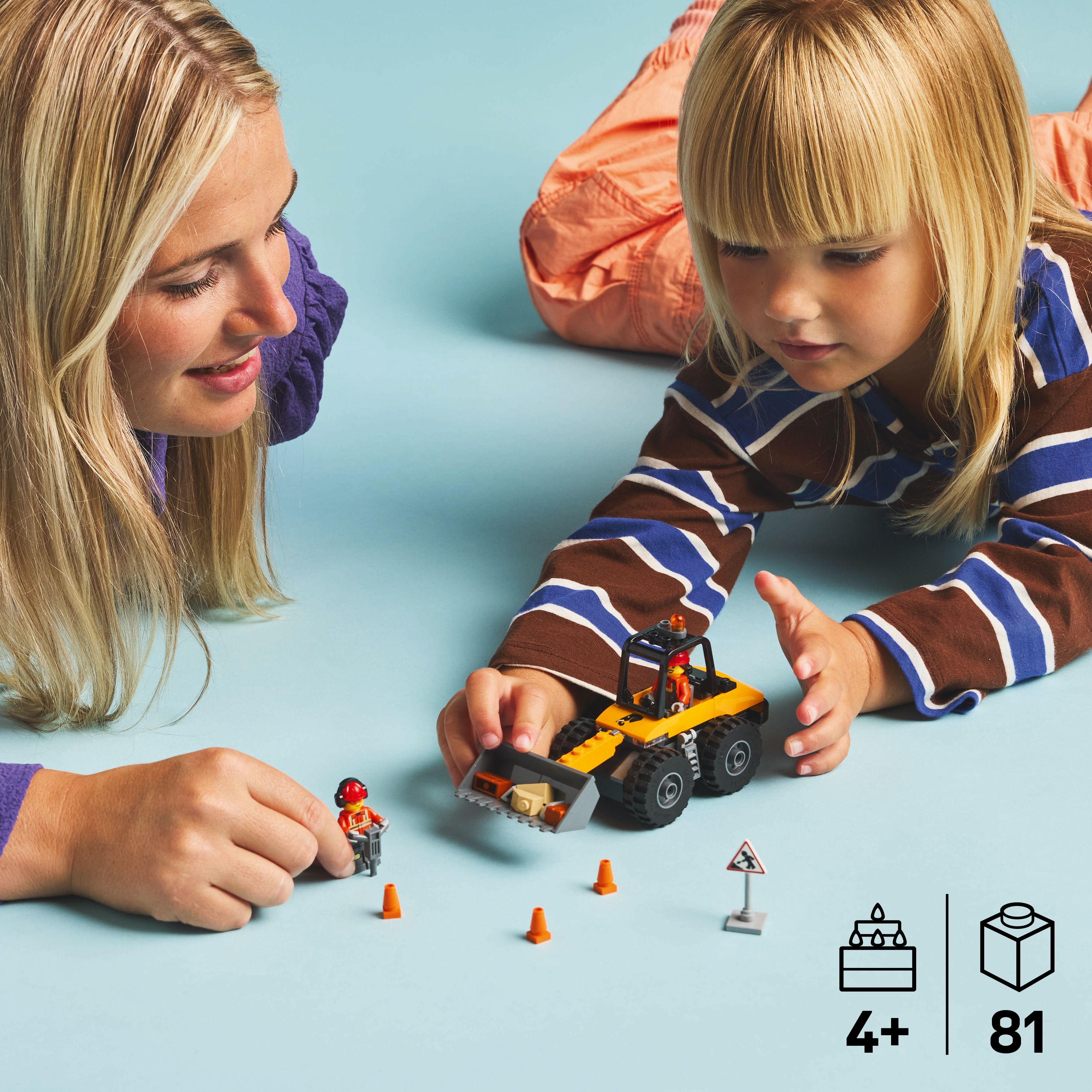 Carregadora de Rodas de Construção Amarela Lego City 6