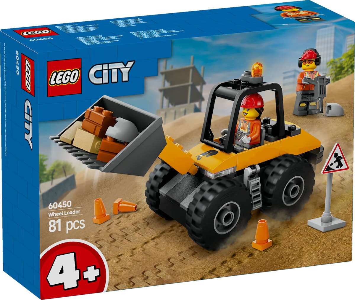 Carregadora de Rodas de Construção Amarela Lego City 8