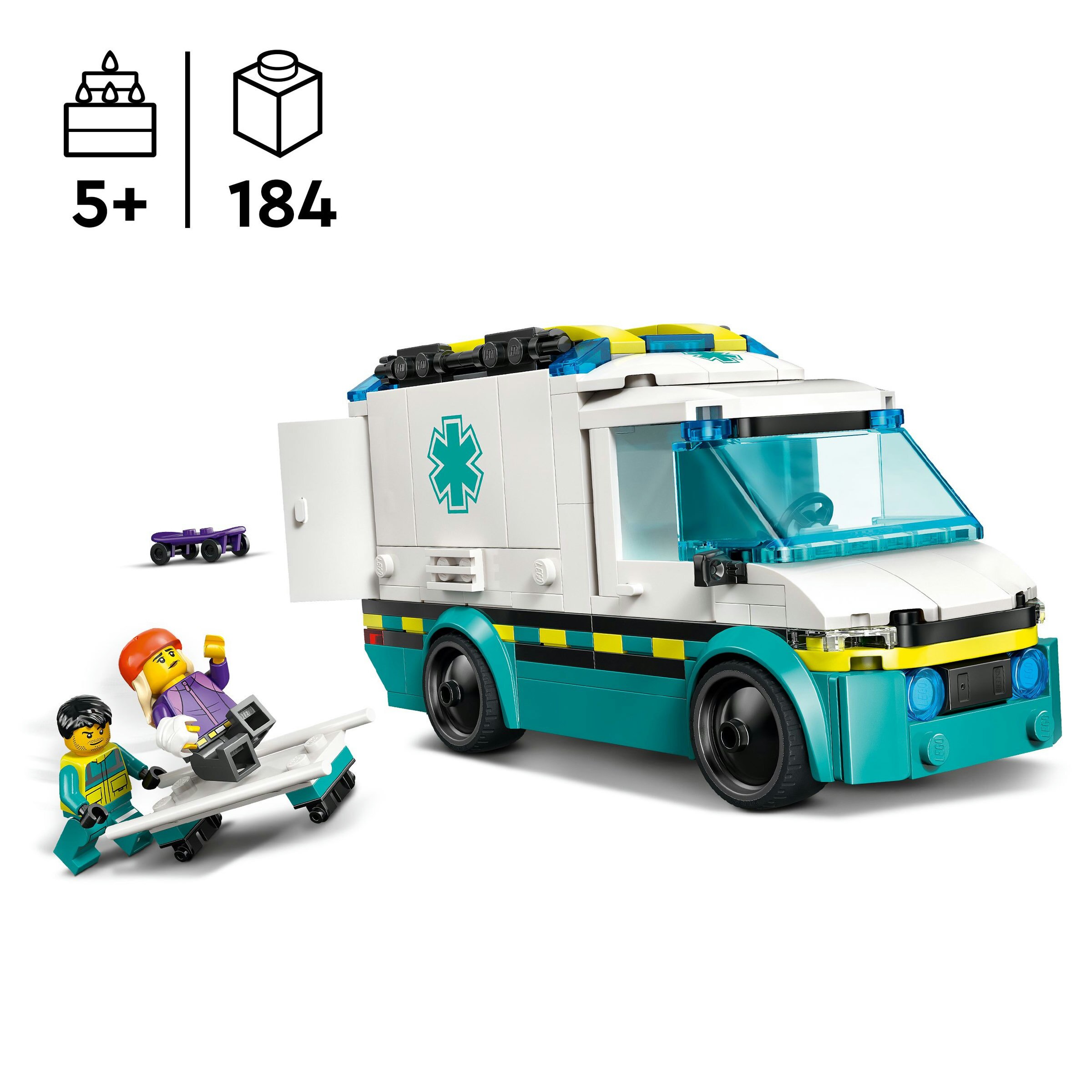 Juego de construcción Ambulancia de Emergencias LEGO City - 60451 4