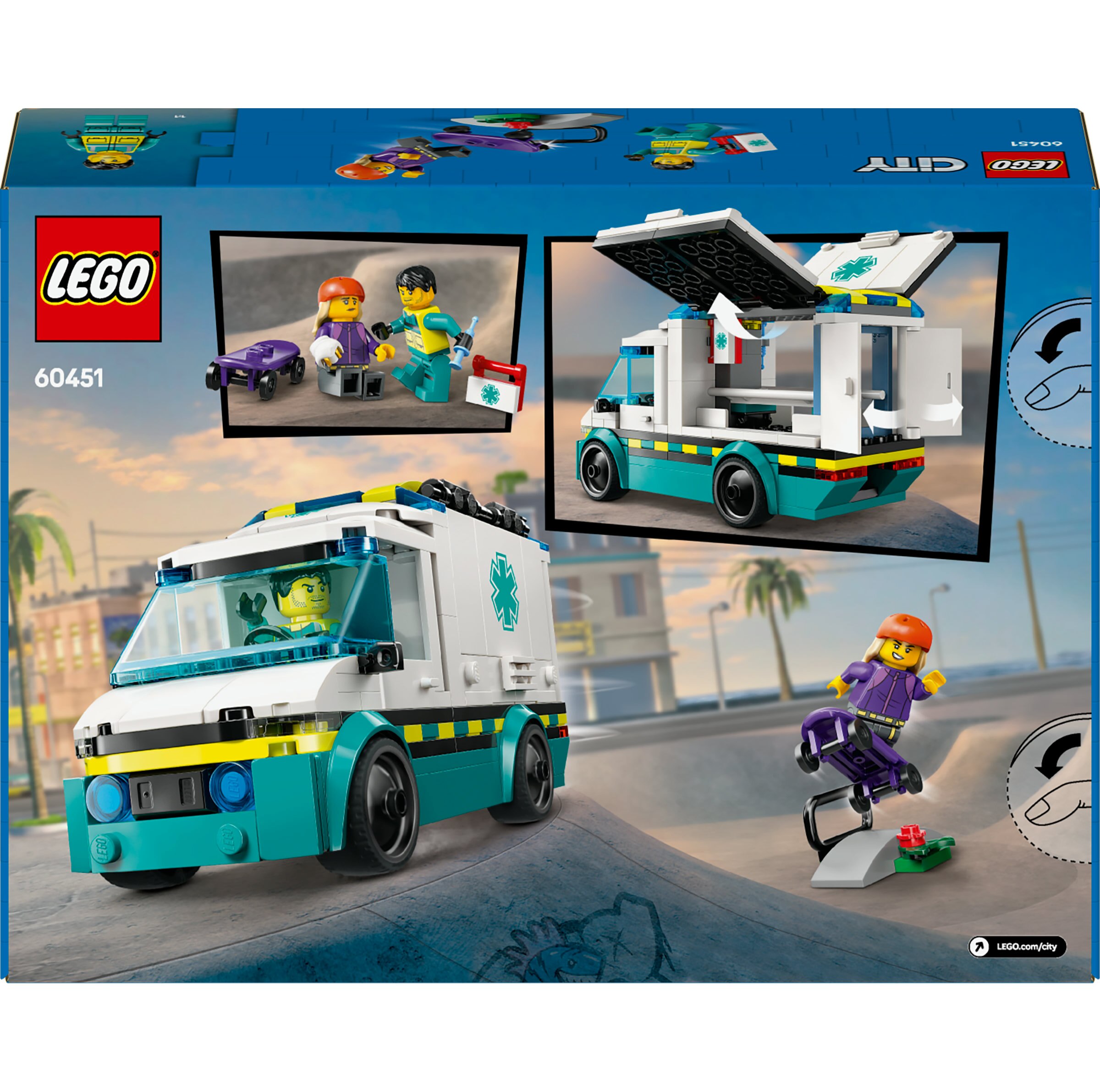 Juego de construcción Ambulancia de Emergencias LEGO City - 60451 9
