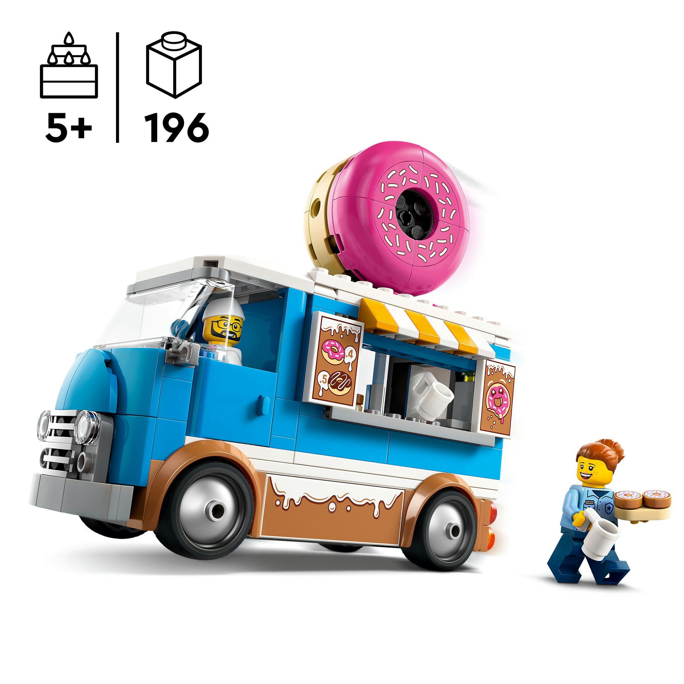Juego de construcción Camión de Dónuts LEGO City - 60452 4