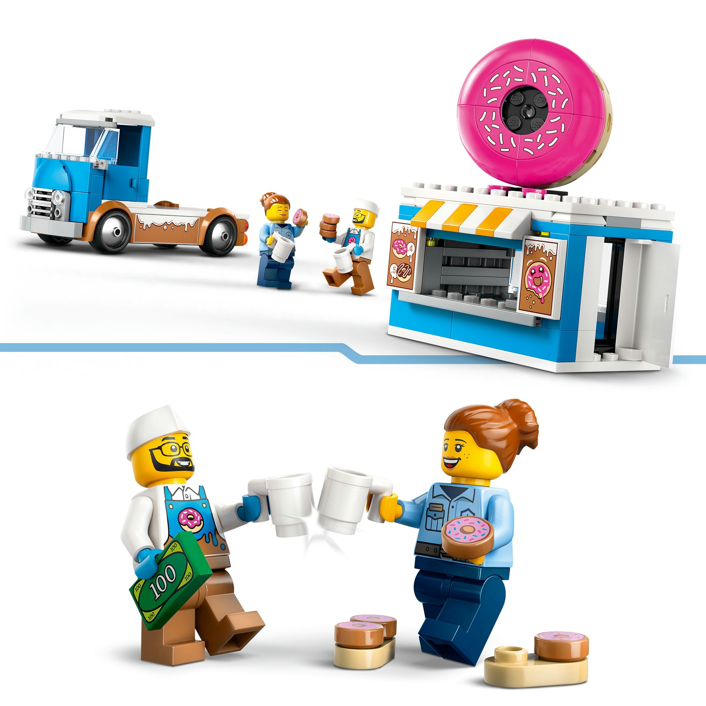 Juego de construcción Camión de Dónuts LEGO City - 60452 6