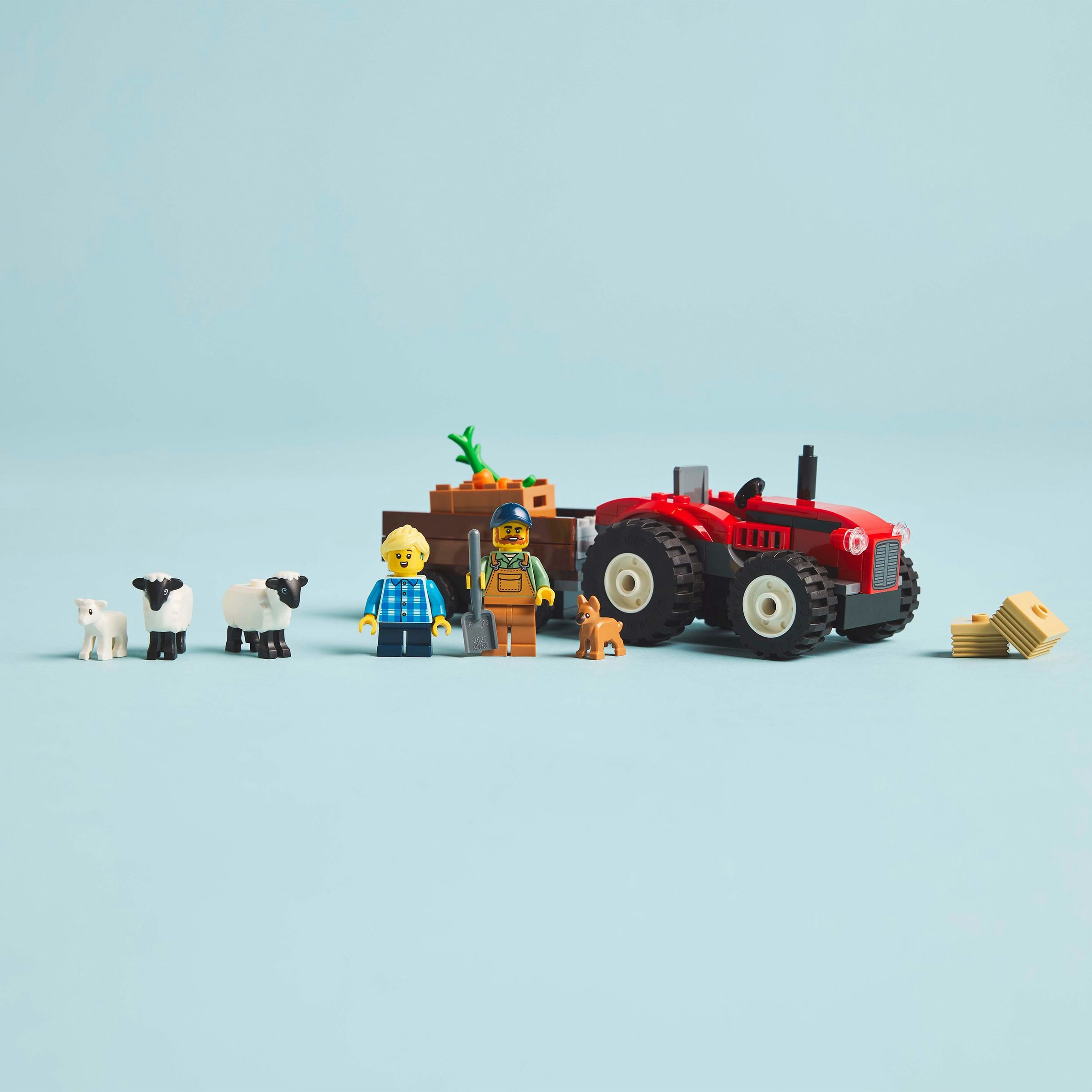 Juego de construcción Tractor Rojo con Remolque y Oveja LEGO City - 60461 7