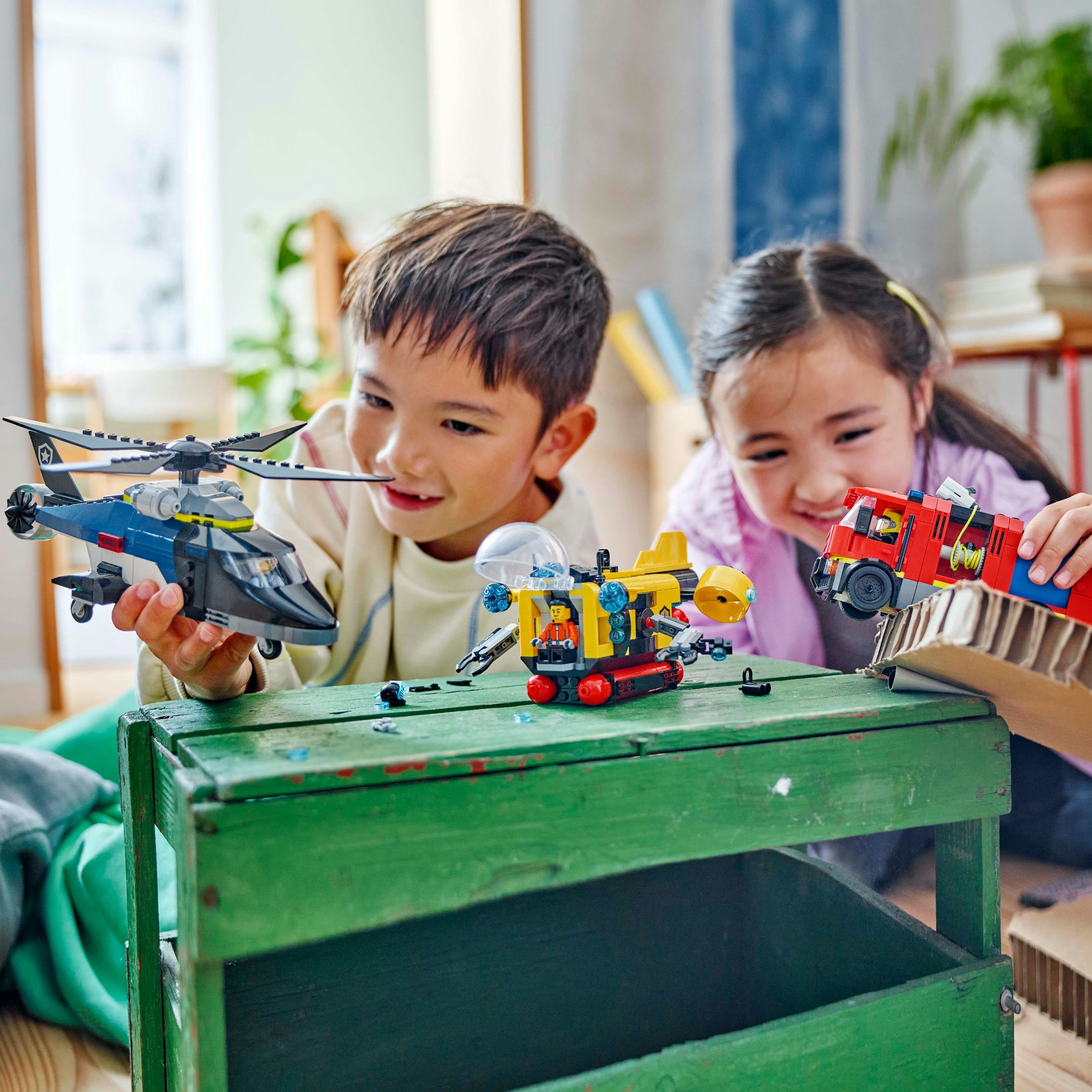 Juego de construcción Remix: Helicóptero, Camión de Bomberos y Submarino LEGO City - 60462 4