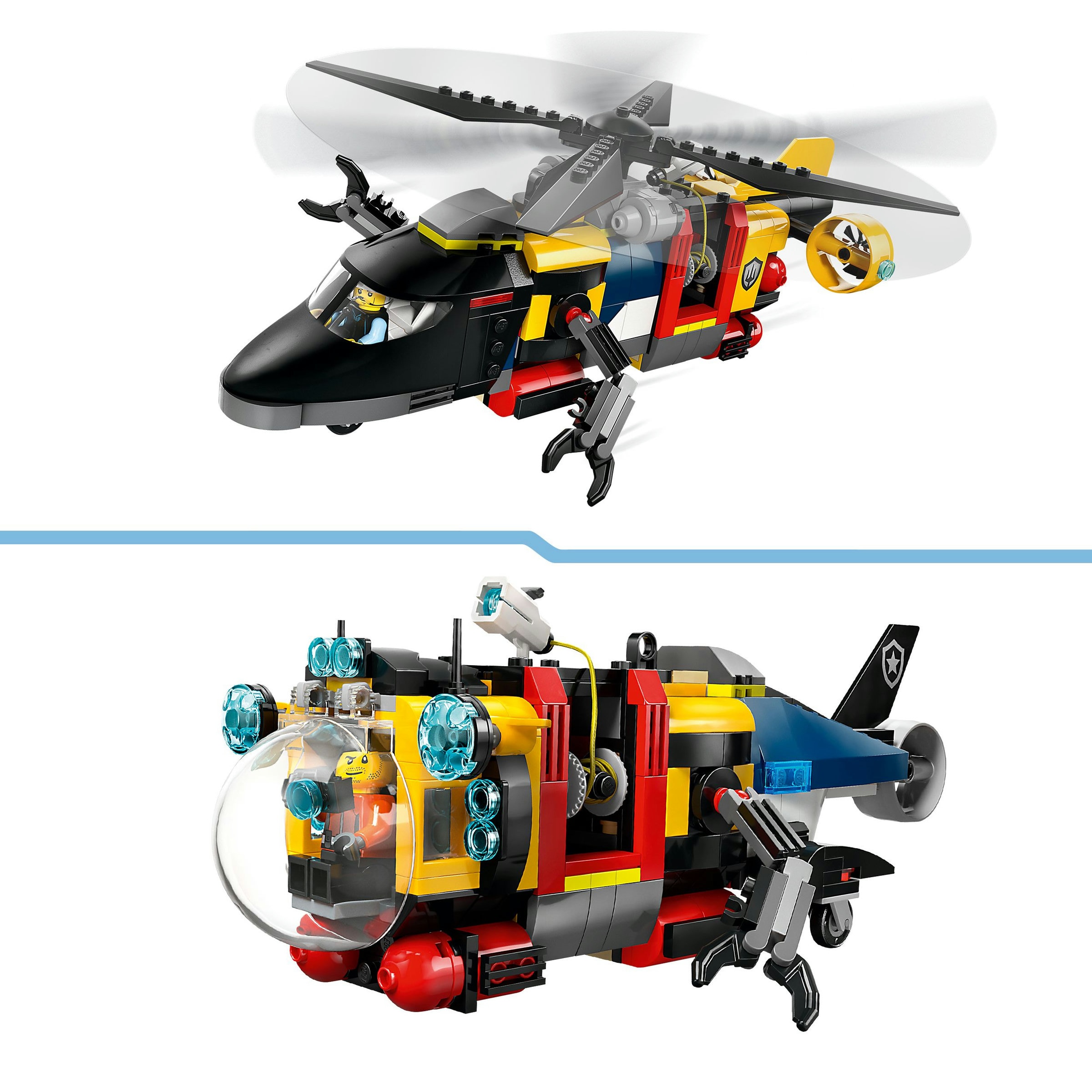 Juego de construcción Remix: Helicóptero, Camión de Bomberos y Submarino LEGO City - 60462 7
